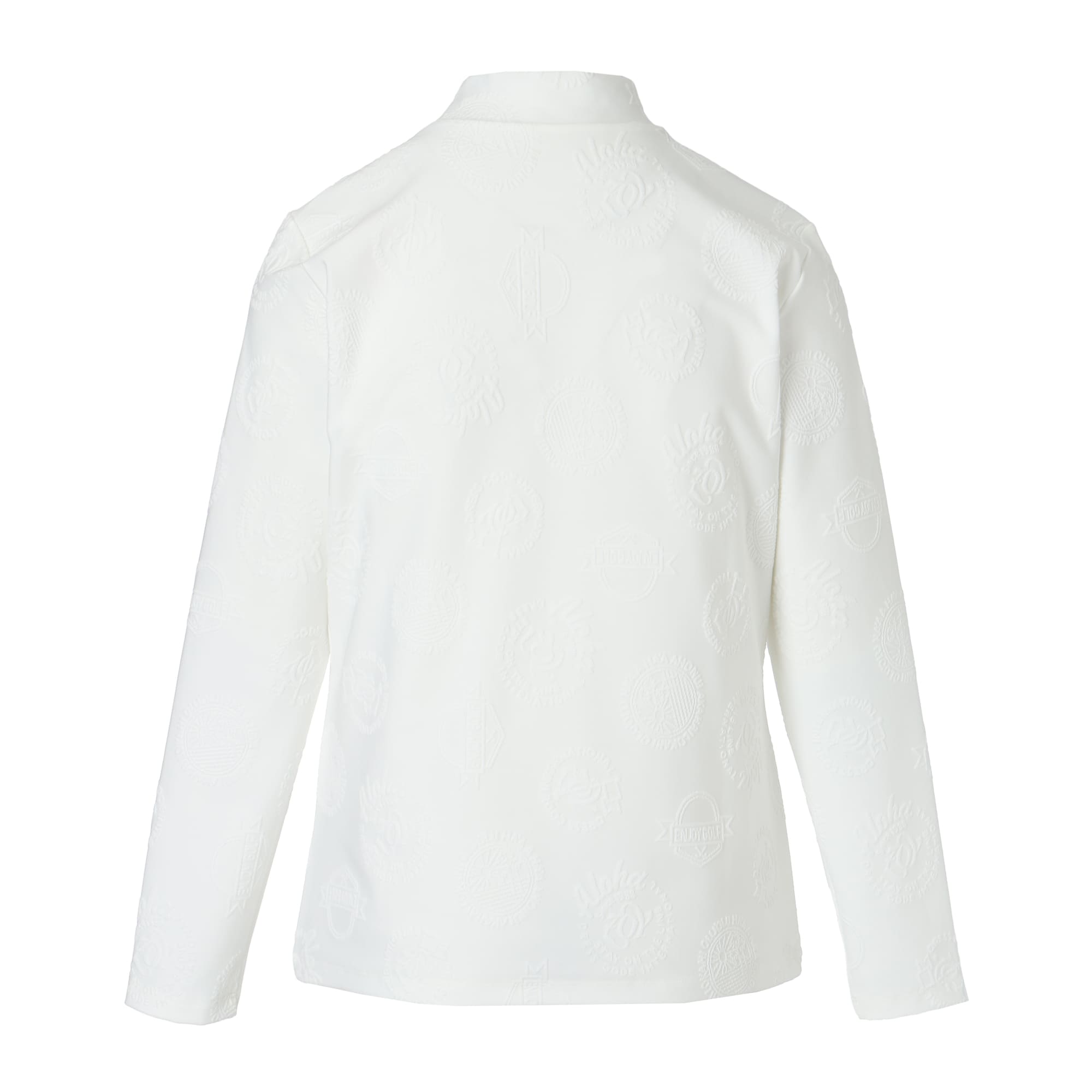 WOMEN 3Dベア天竺 長袖シャツ ホワイト