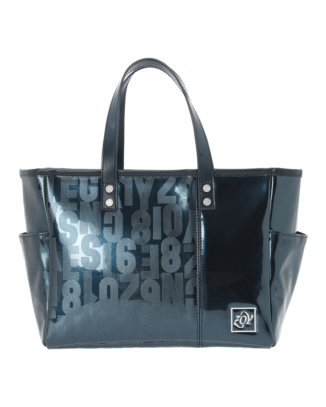 UNISEX エナメルカートバッグ ネイビー