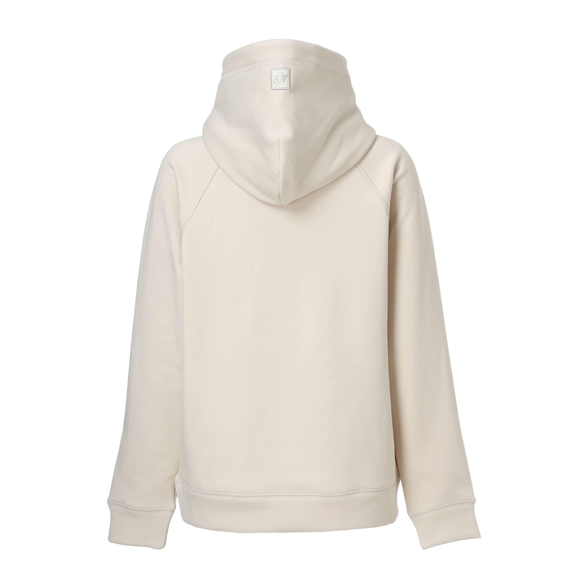 WOMEN LONG-STAPLE COTTON BOMBER フーディー アイボリー