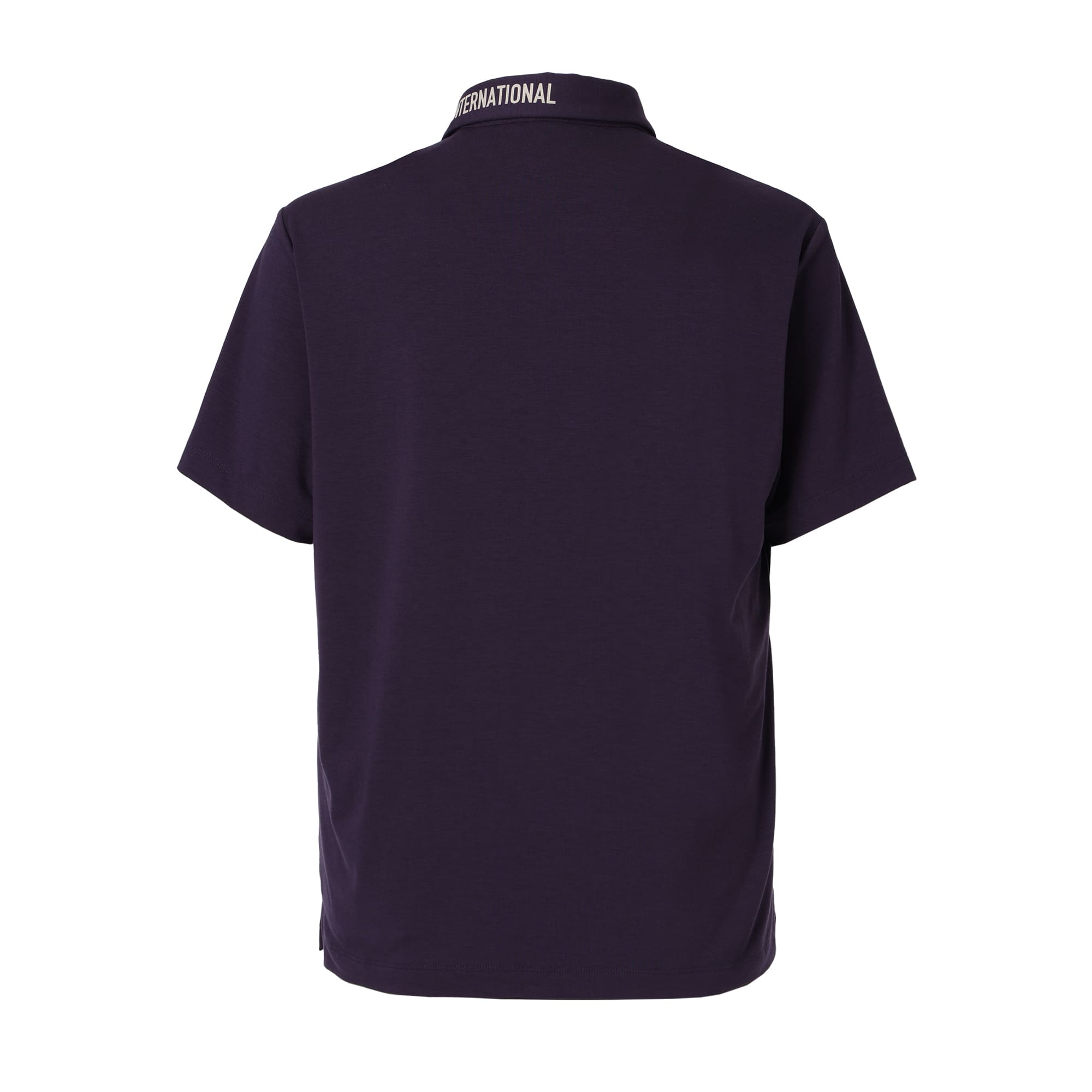 MEN ストレッチジャージー 半袖シャツ ボルドー