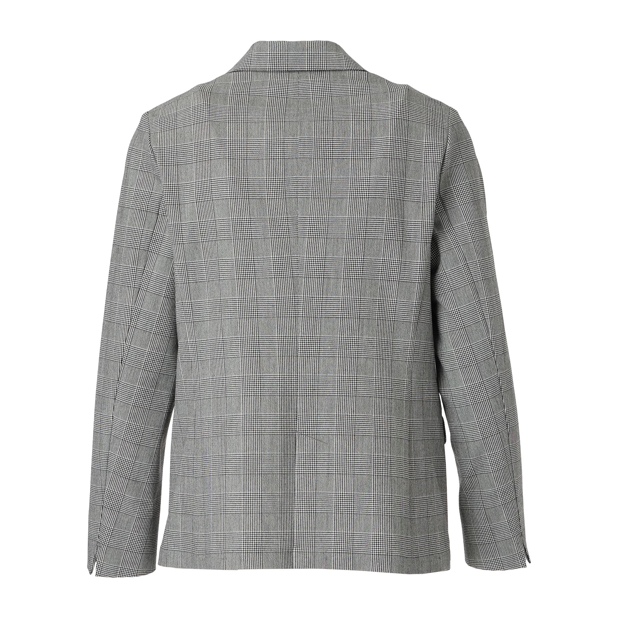 WOMEN グレンチェックストレッチ ジャケット グレー