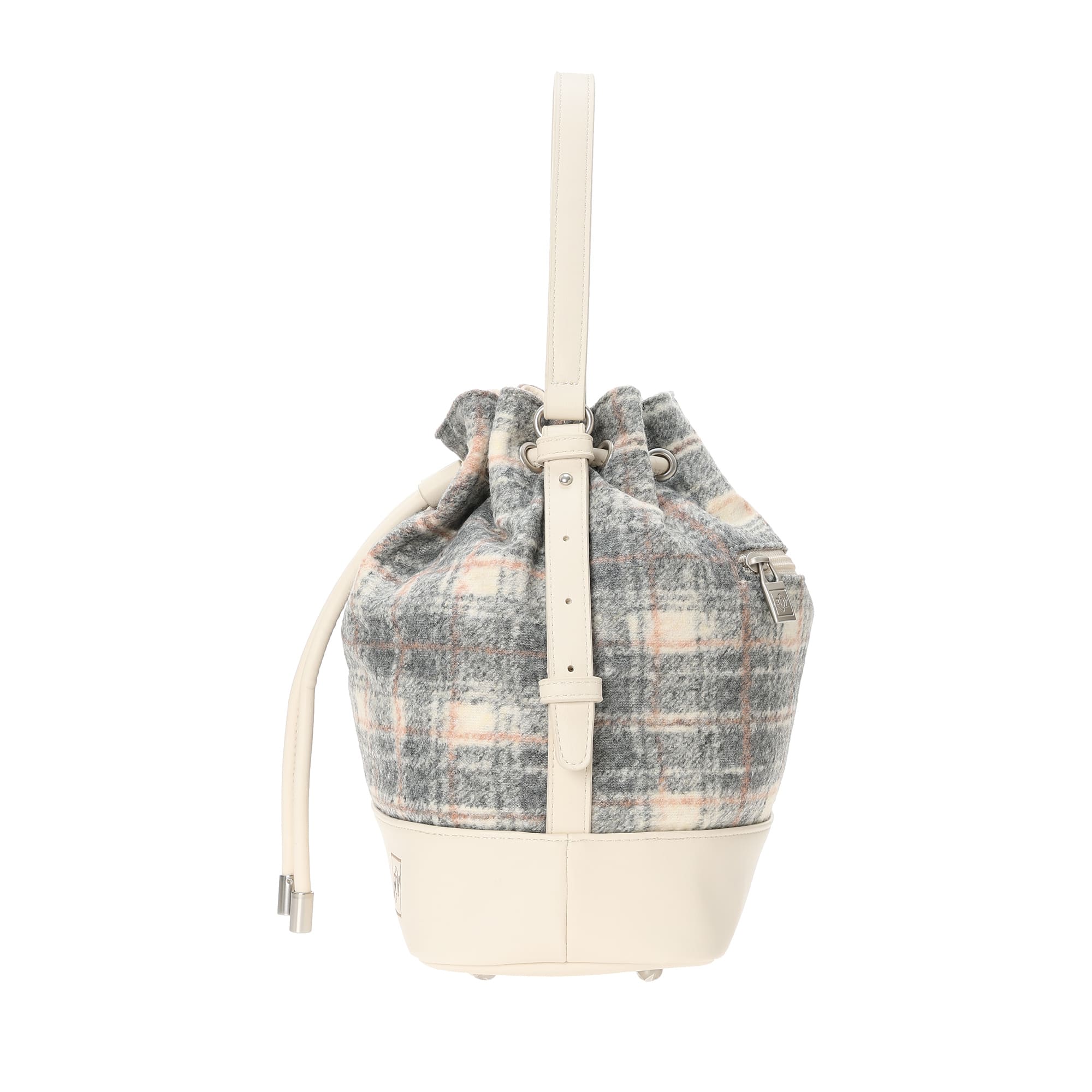 Women's Check Cart Bag Navy