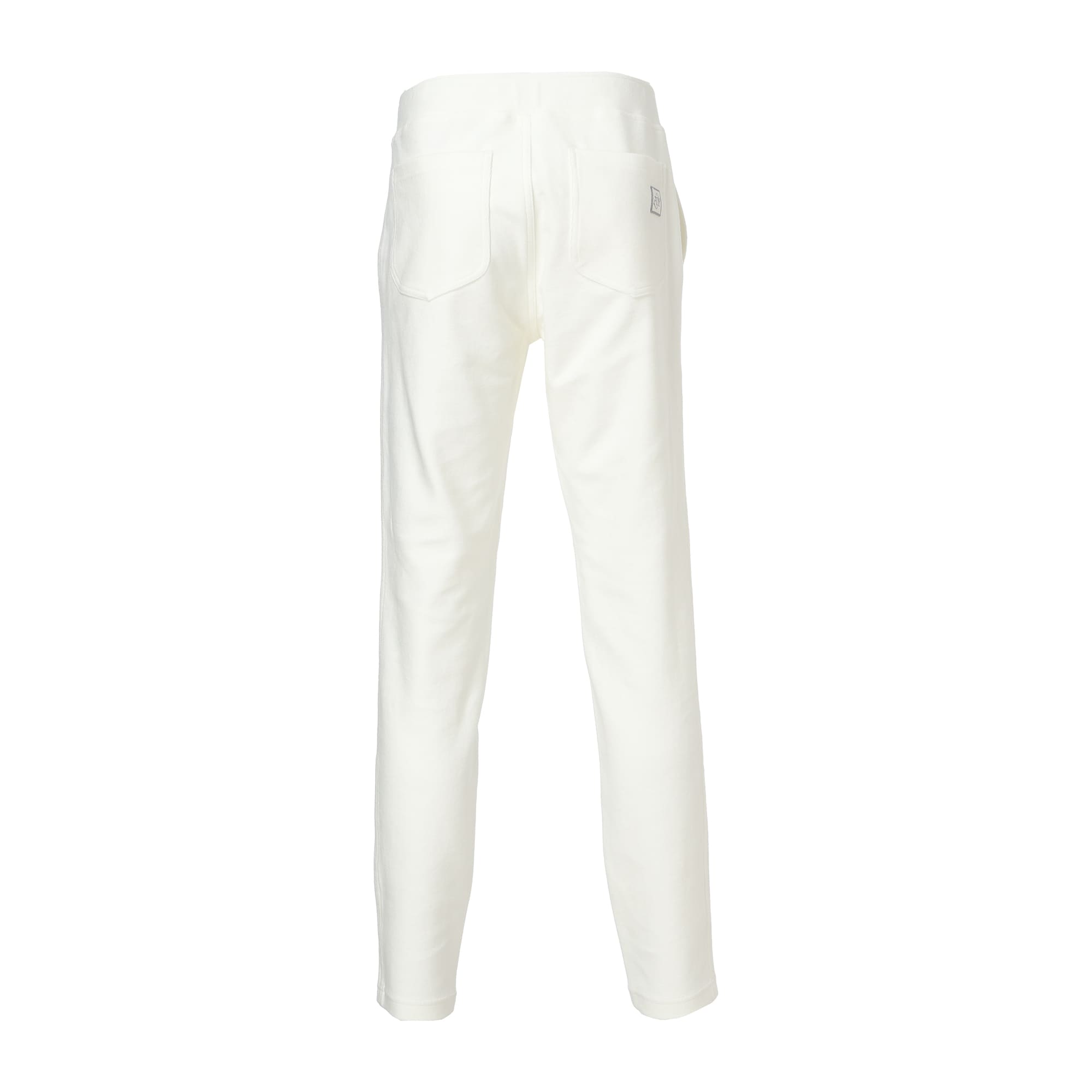 Men's Organic Cotton Pile Long Pants in White