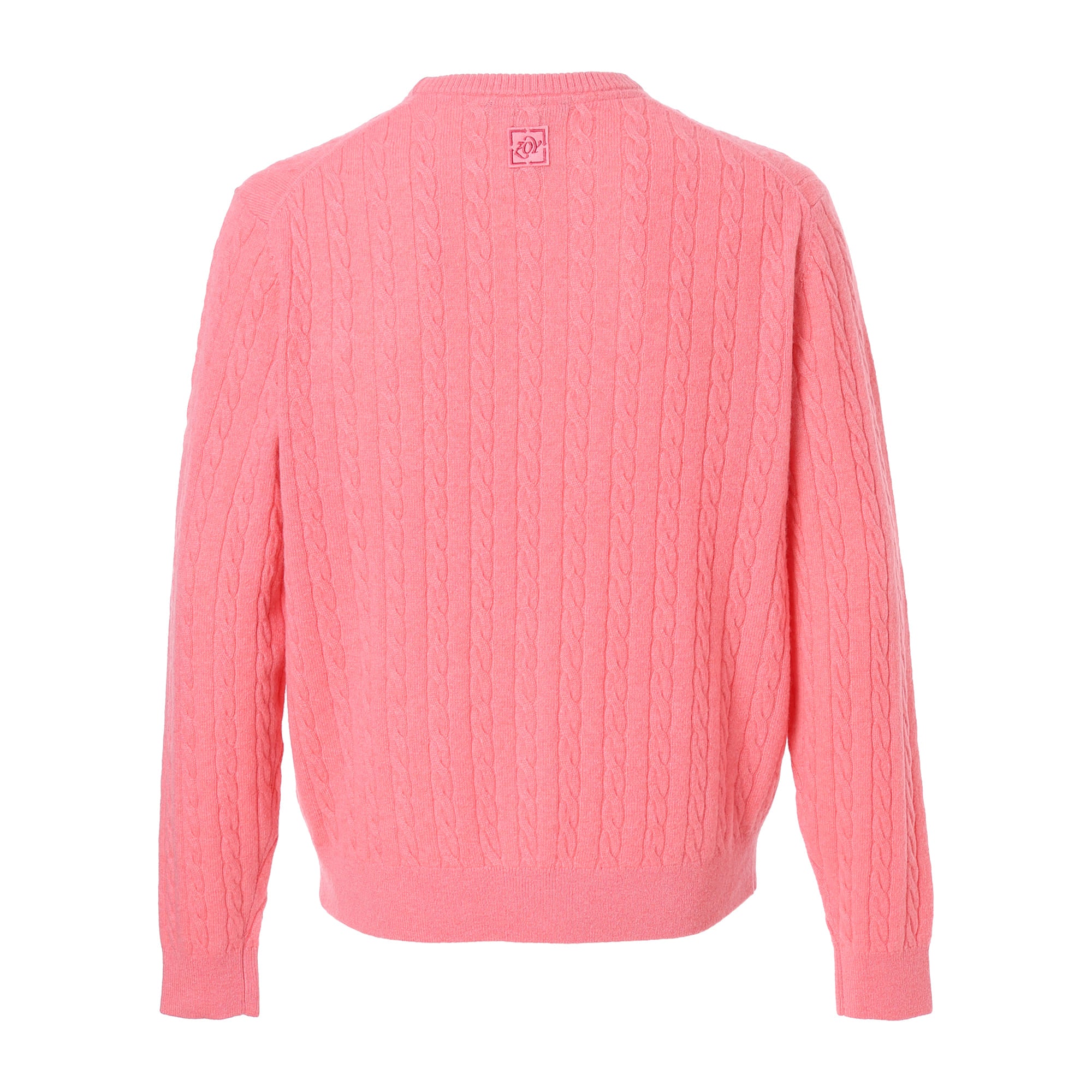 MEN Recycled CASHMERE 長袖セーター ストロベリーアイス