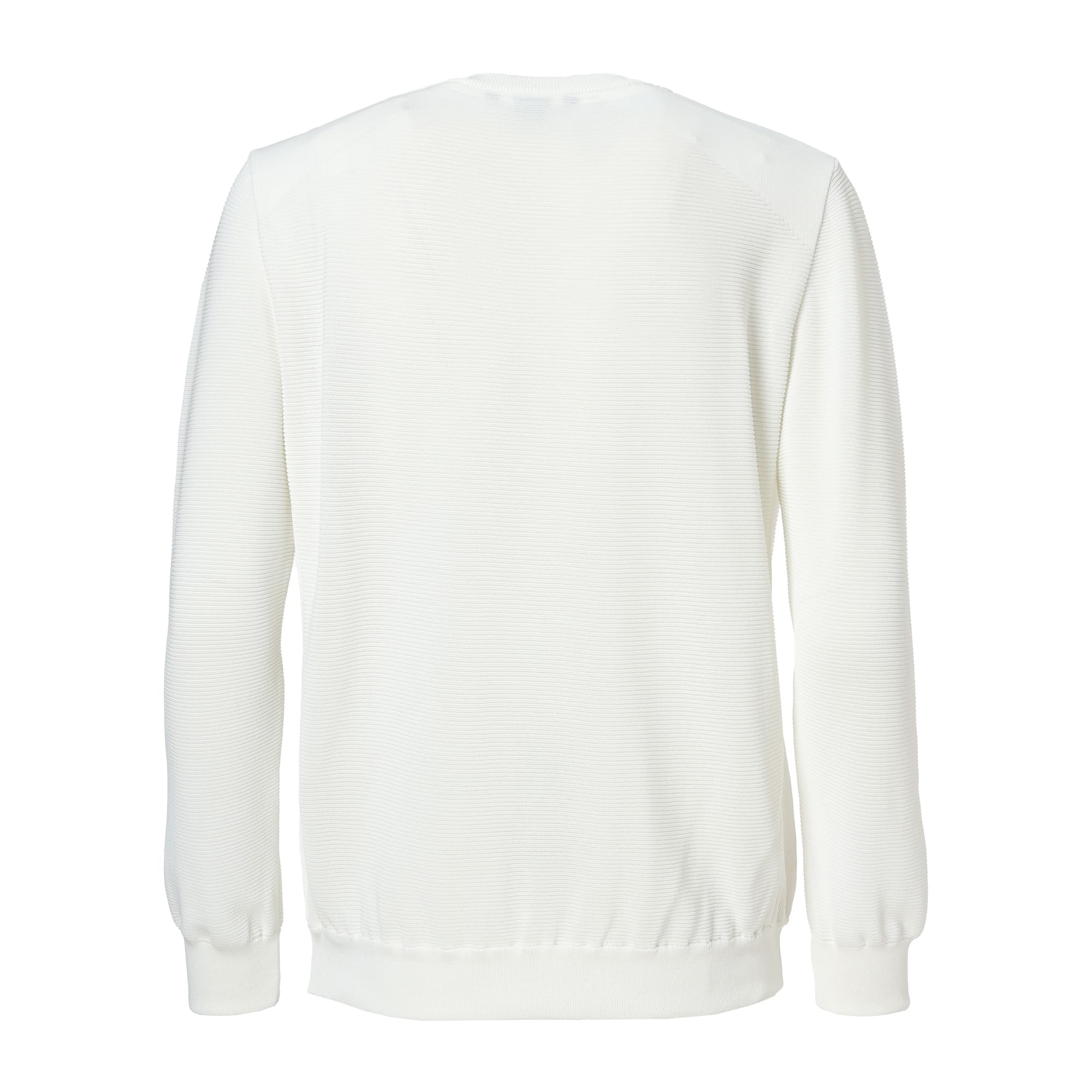 MEN プルーフプラスエコアルファ 長袖セーター ホワイト