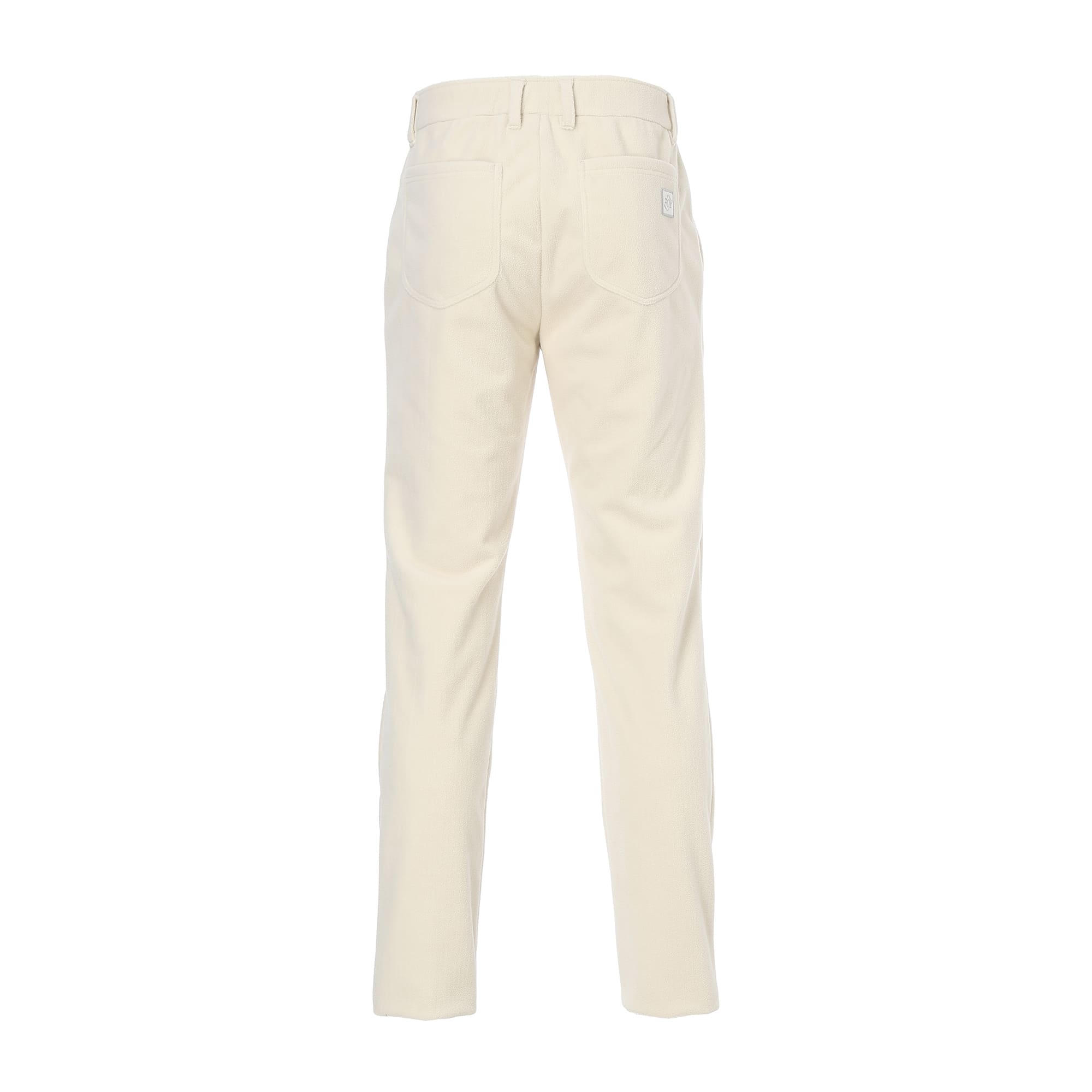 Men's Block Fleece Laminated Long Pants, Cream