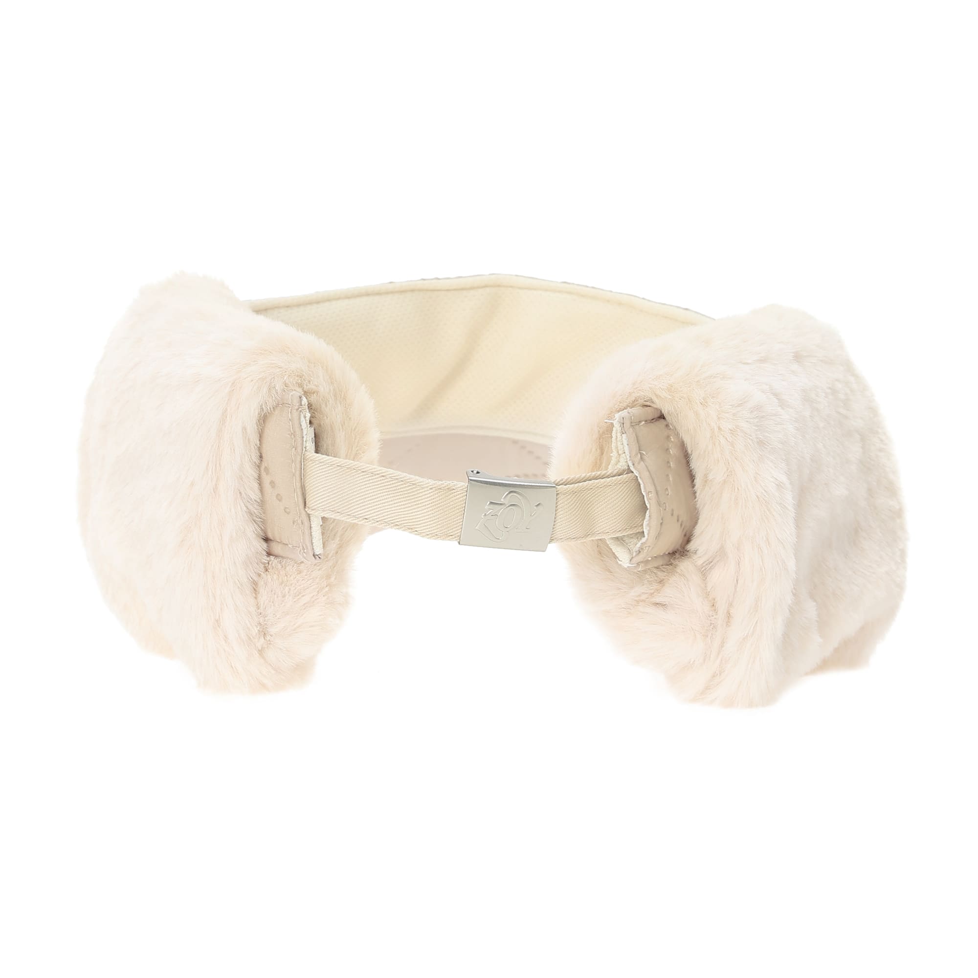 Women's Visor with Earflaps, Ecru