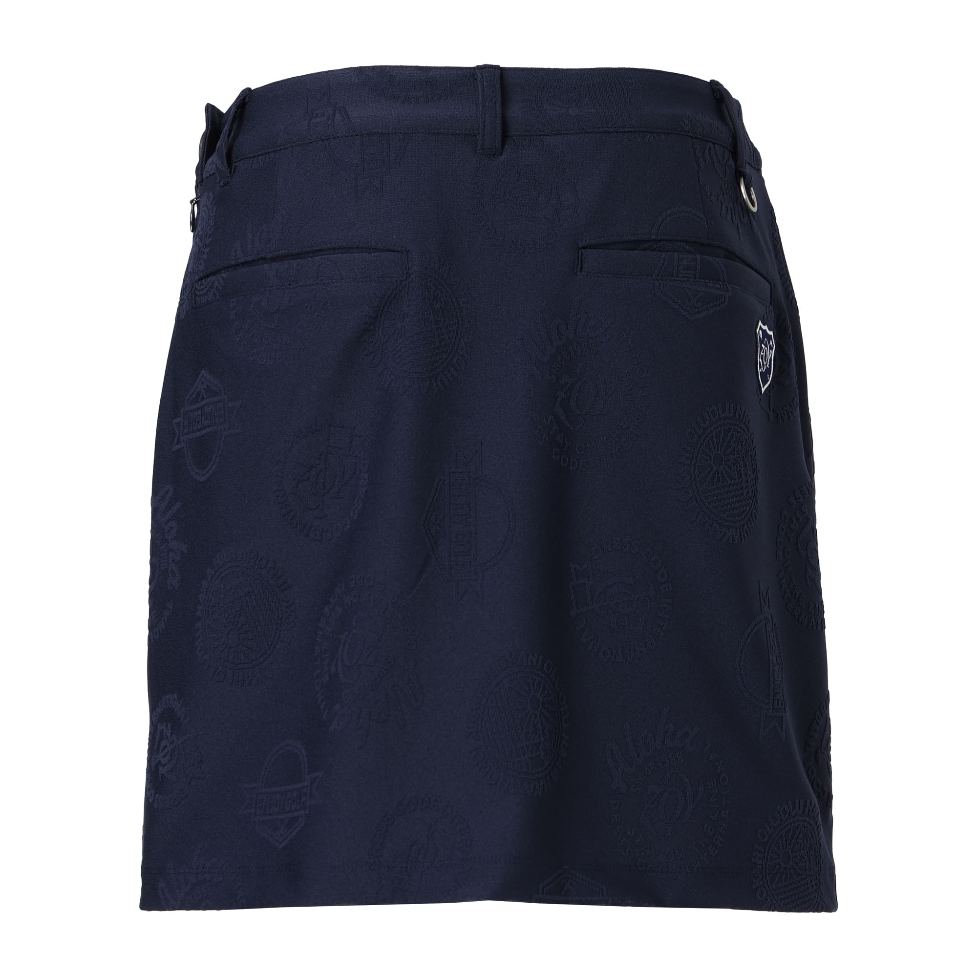 Women's 3D Bear Jersey Skirt, Navy