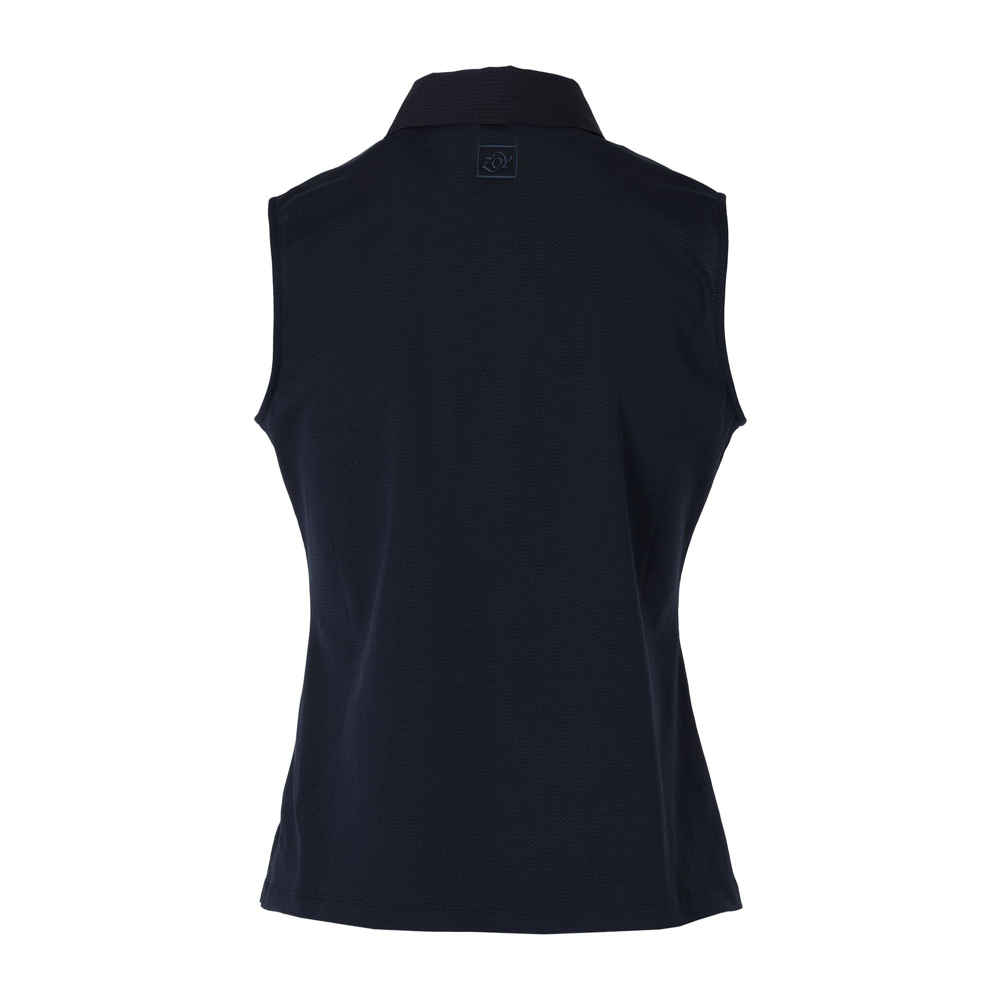 WOMEN SOFTCOOLトリコットメッシュ ノースリーブシャツ ネイビー