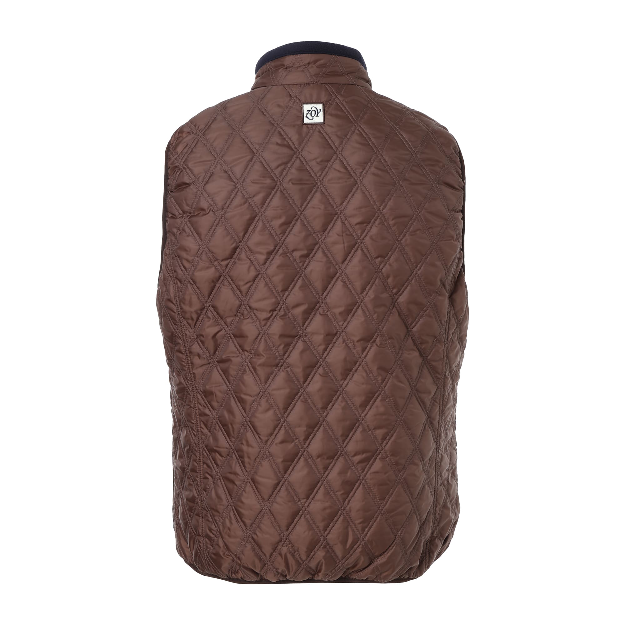 Men's Heiden Taffeta Quilted Reversible Vest, Brown, 071444112