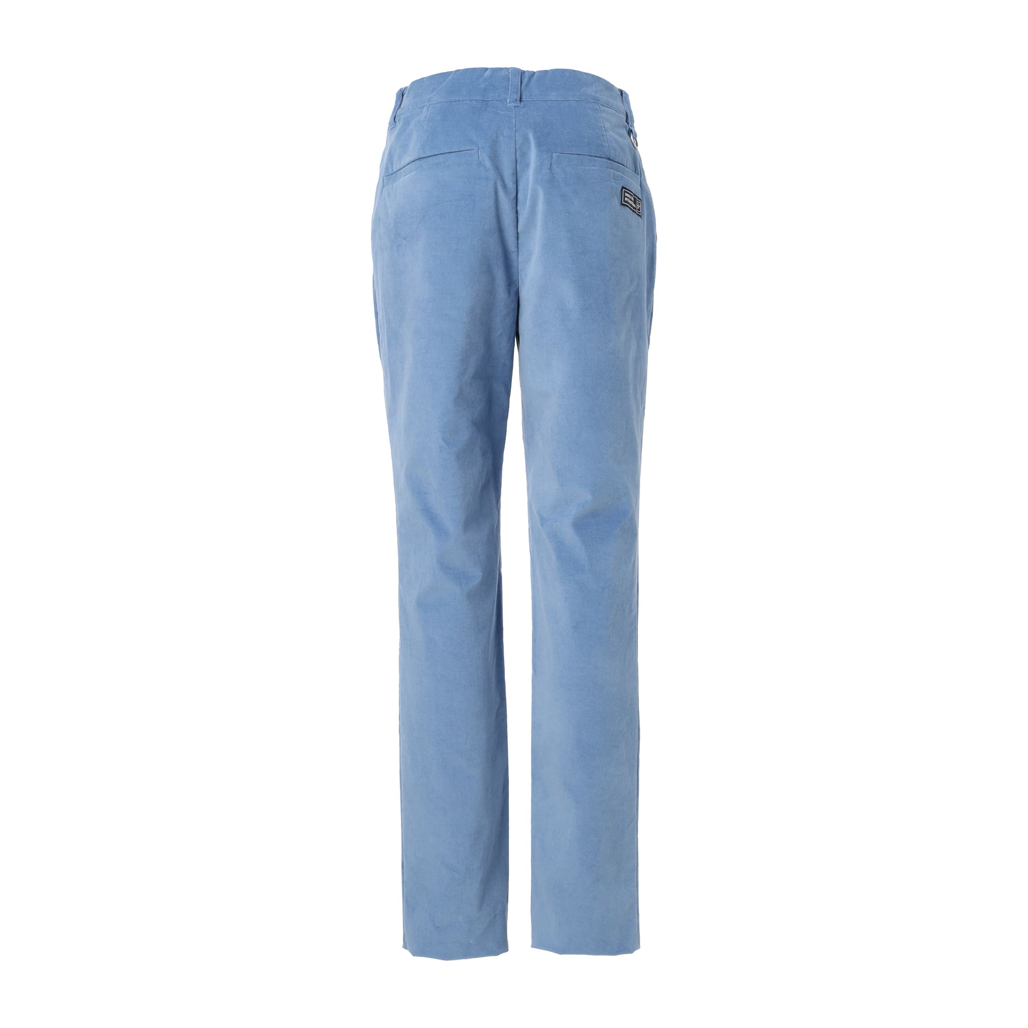WOMEN COTTON velvetteen ロングパンツ ブルー
