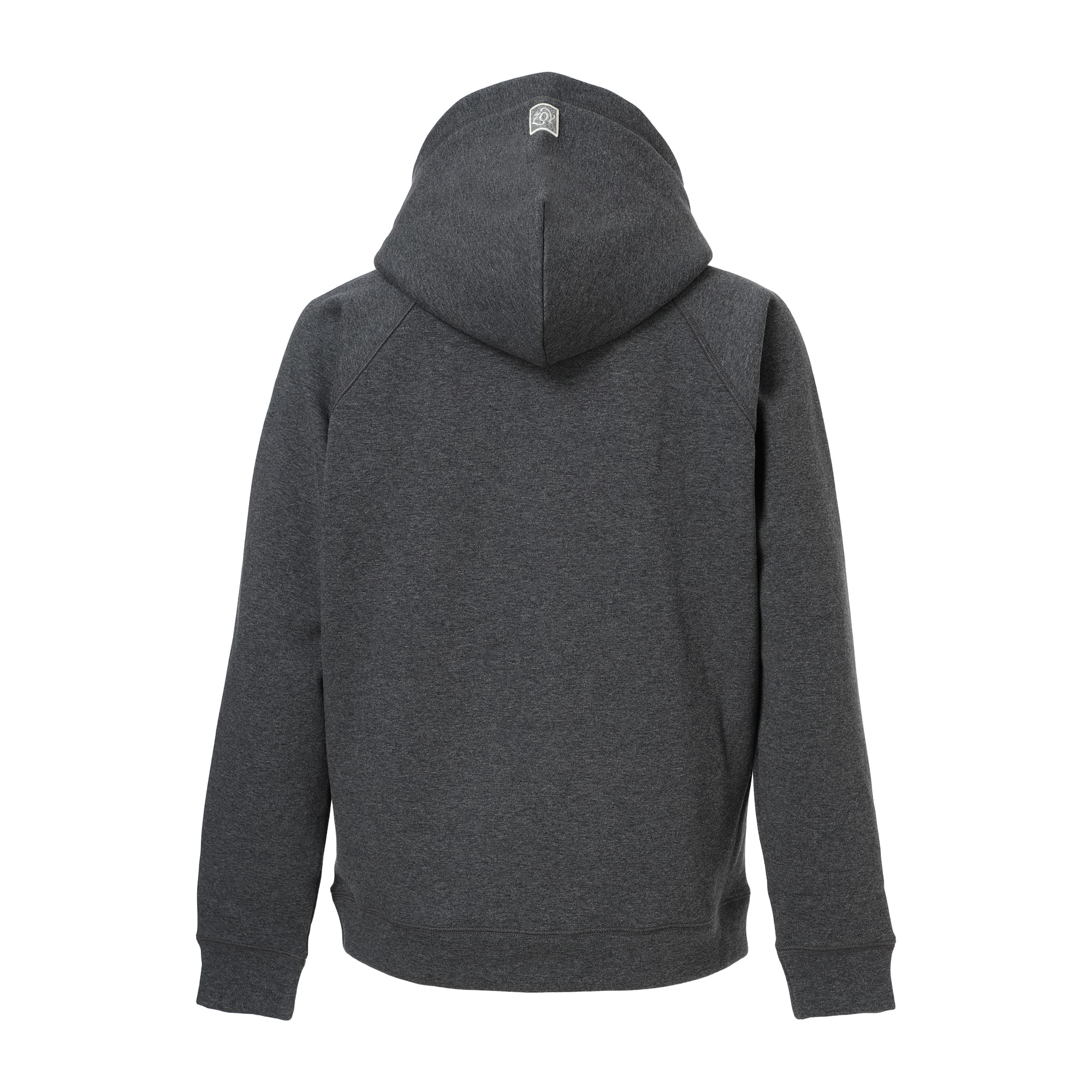 Men's Long-Staple Cotton Bomber Hoodie, Charcoal, 071444028