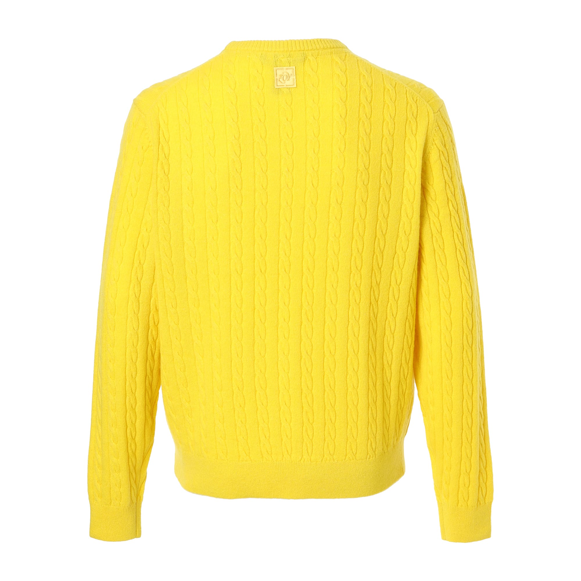 MEN Recycled CASHMERE 長袖セーター イエロー z