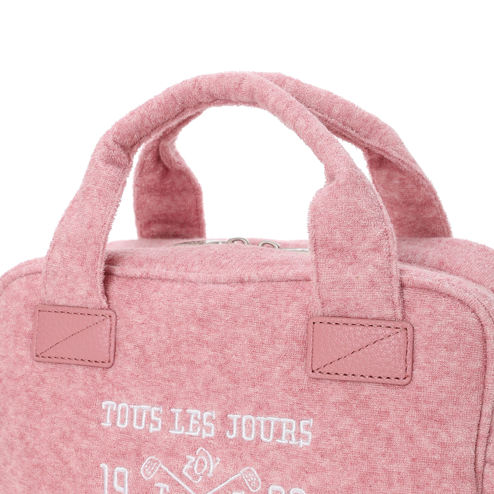 UNISEX メランジオーガニックコットンパイル カートバッグ ストロベリー