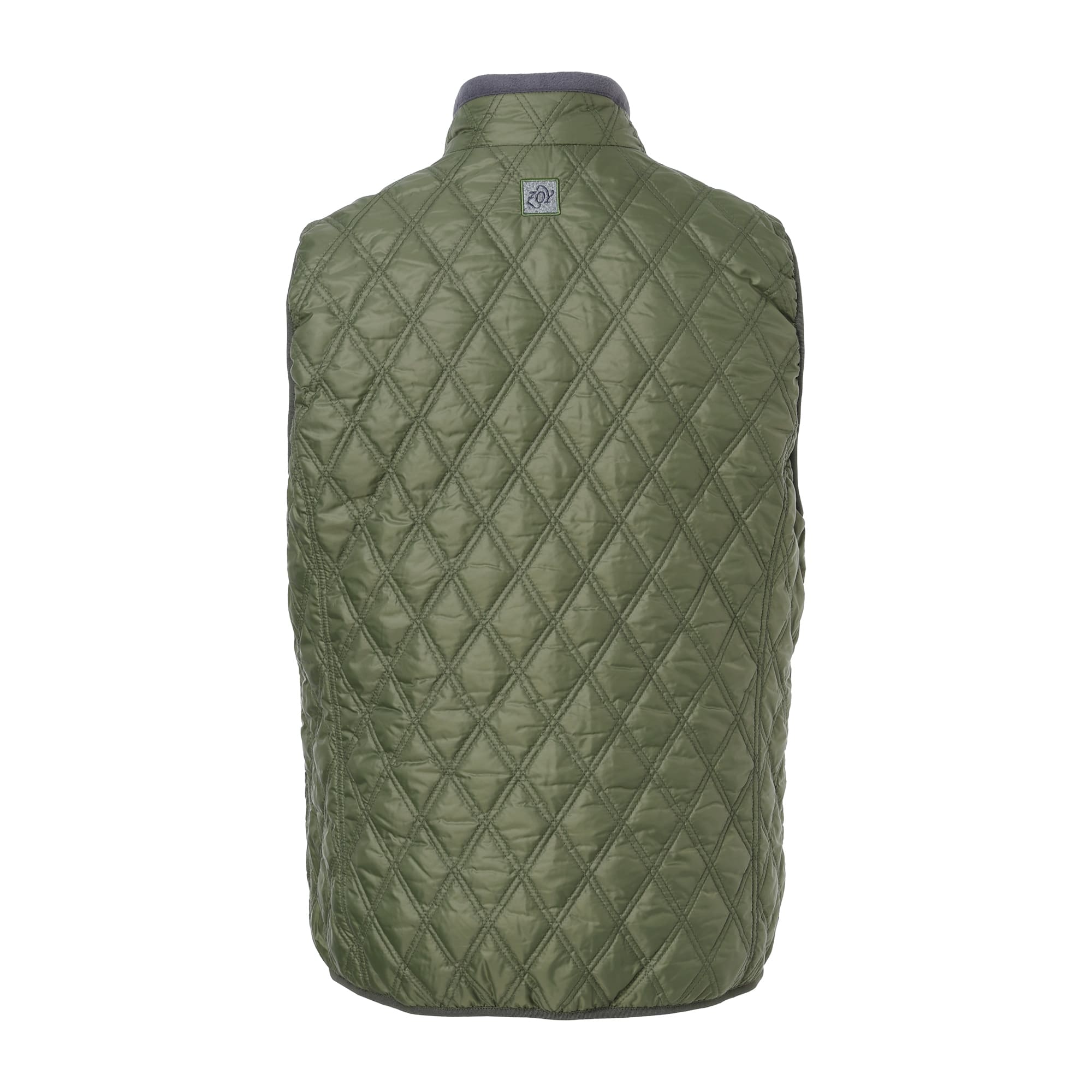 Men's Heiden Taffeta Quilted Reversible Vest, Olive, 071444112
