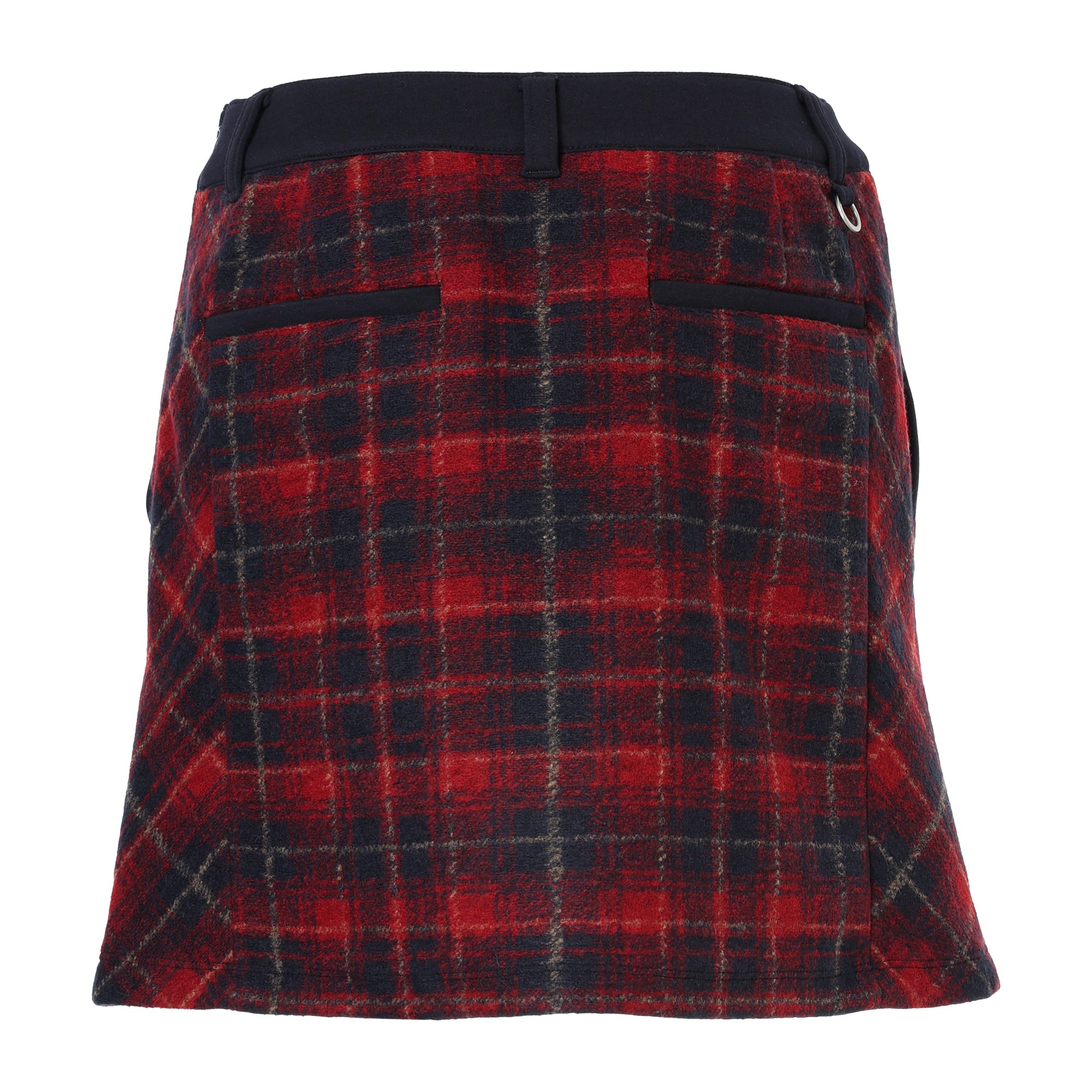 Women's Sliver Check JQ Skirt (with windproof lining) Navy 071644311