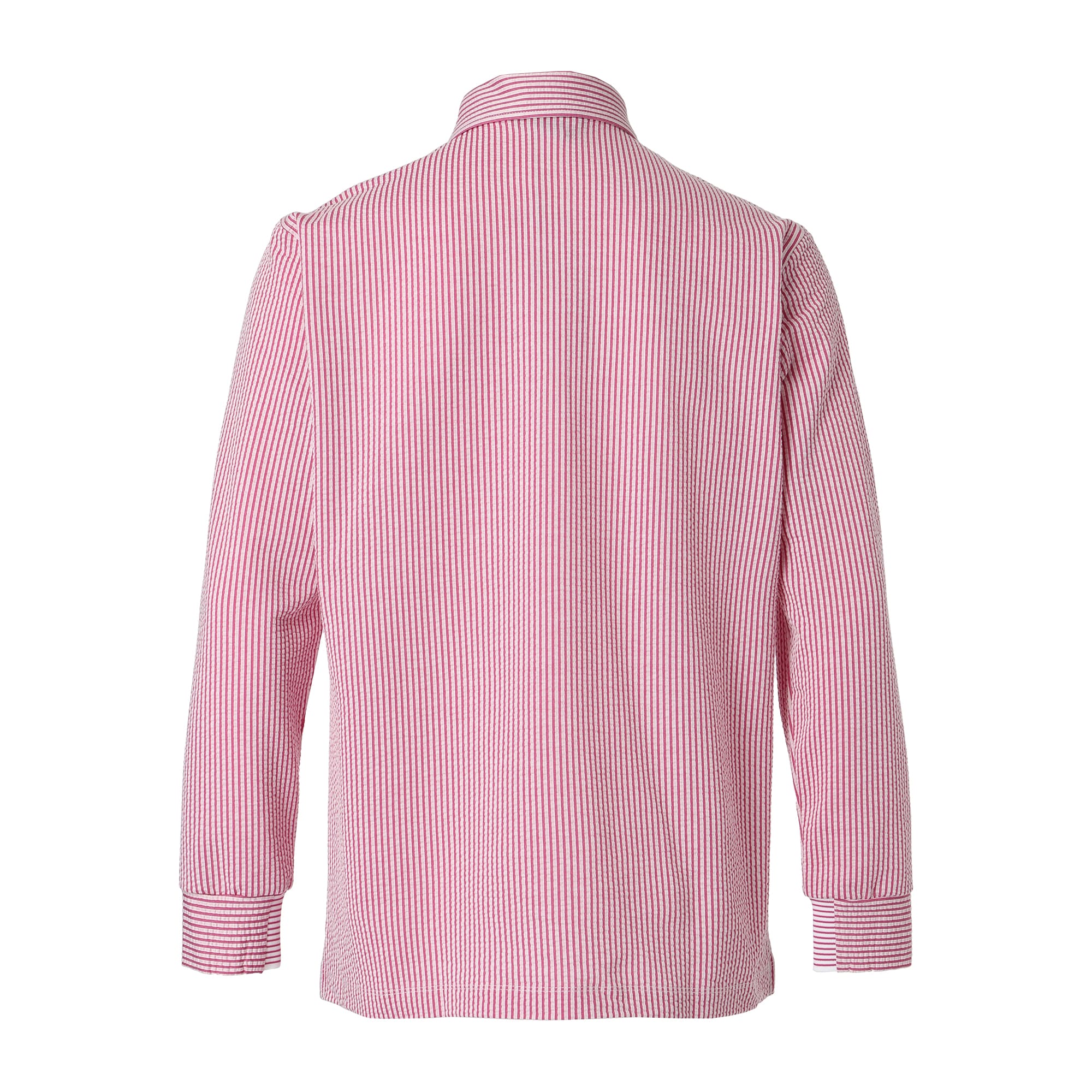 Men's Silky Soccer Jersey Long Sleeve Shirt, Cherry Pink