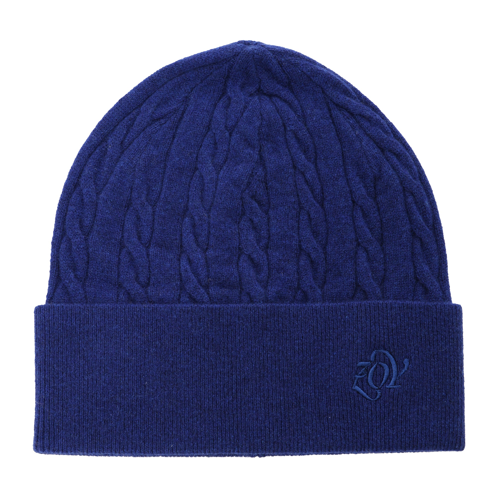 UNISEX Recycled CASHMERE Knit Beanie, Royal Blue, 071444814
