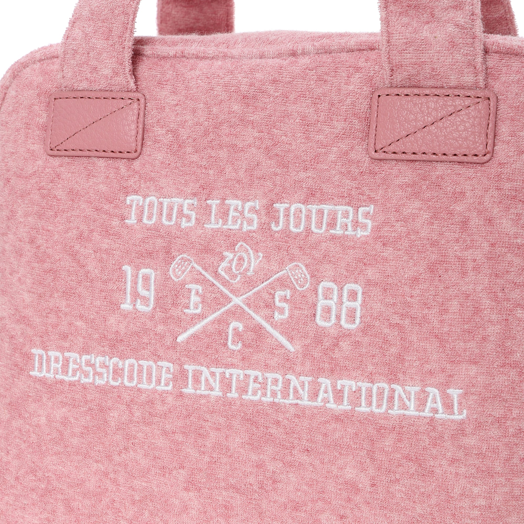 UNISEX メランジオーガニックコットンパイル カートバッグ ストロベリー