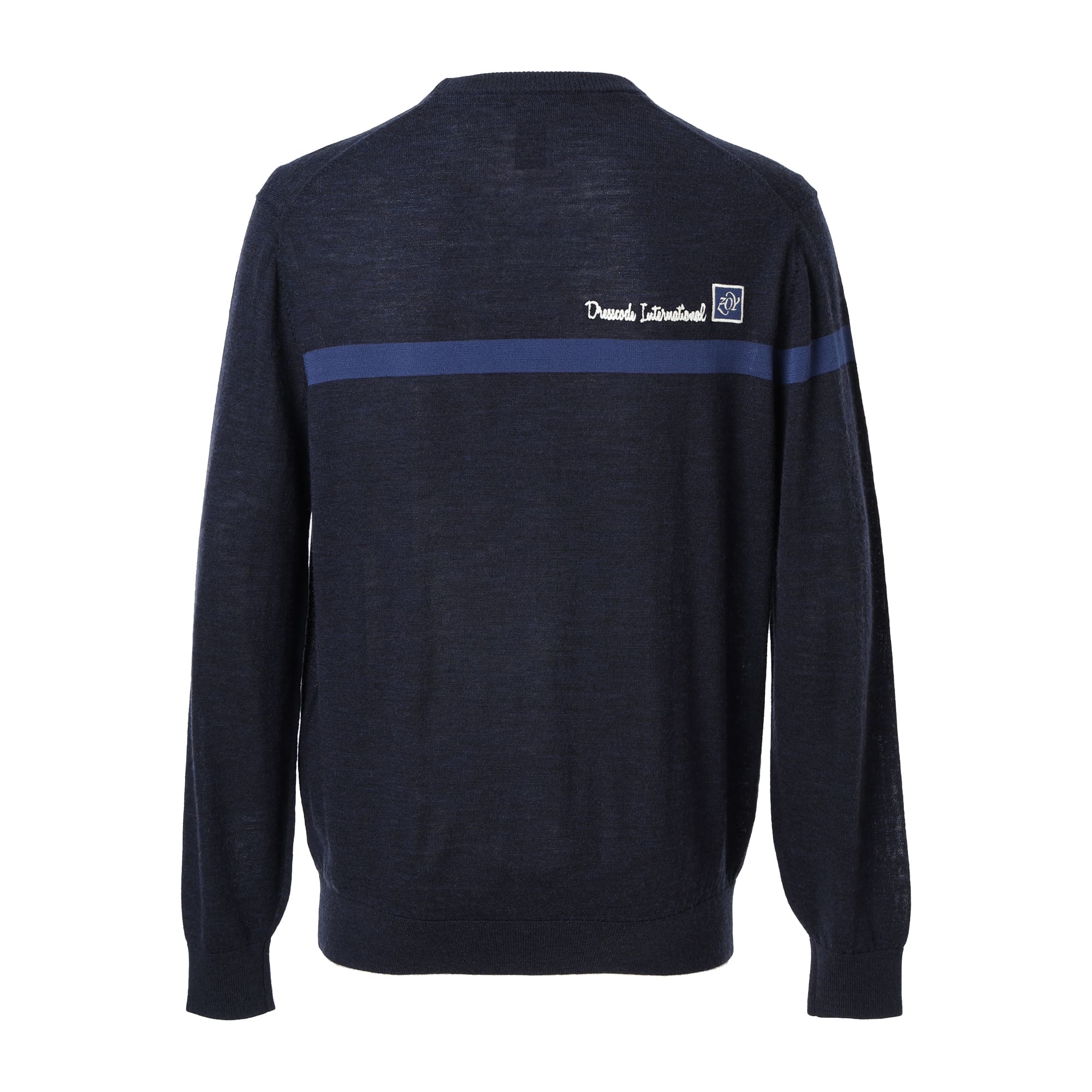 MEN エクストラファインメリノウール 長袖セーター ミッドナイトヘザー