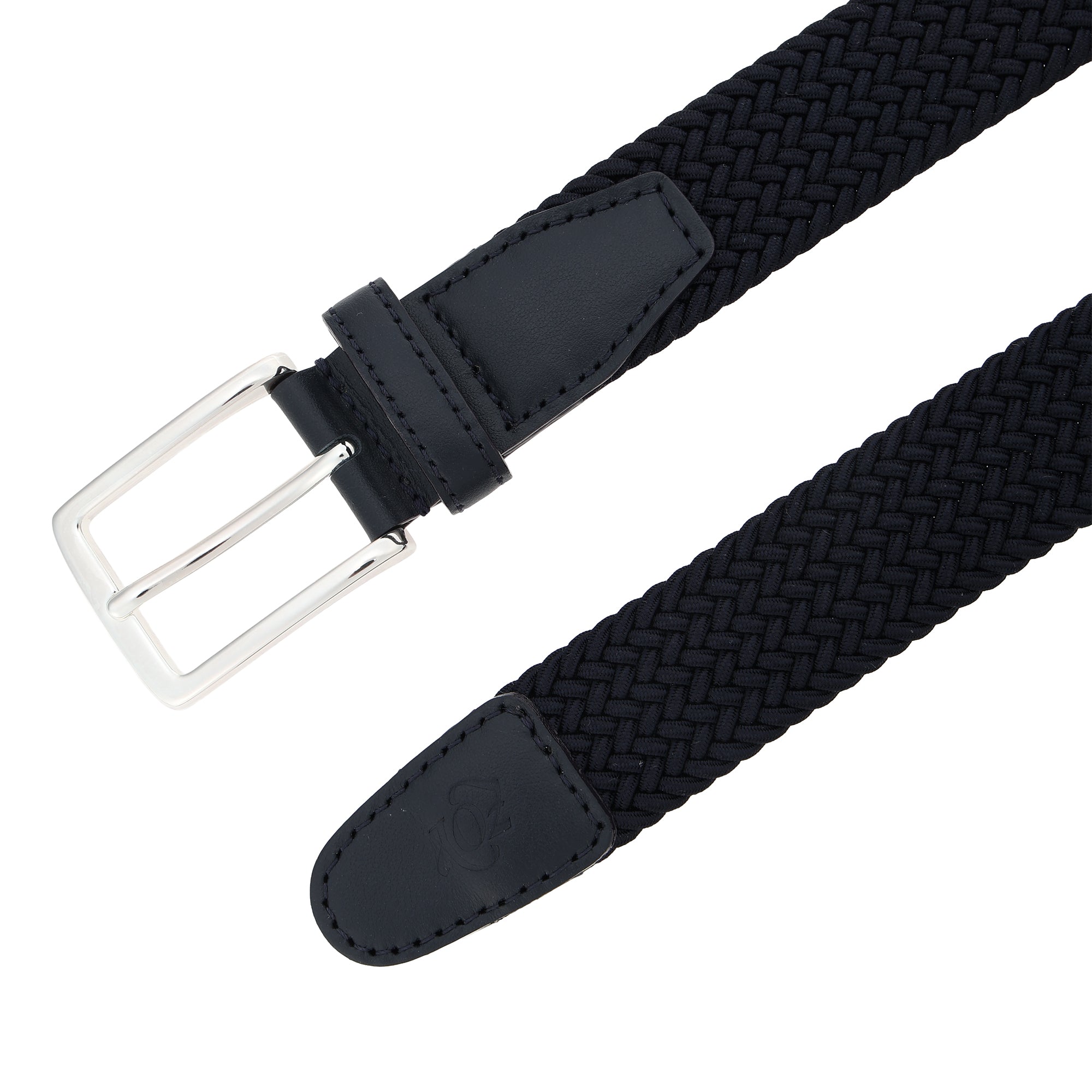 WOMEN ゴムメッシュベルト ネイビー