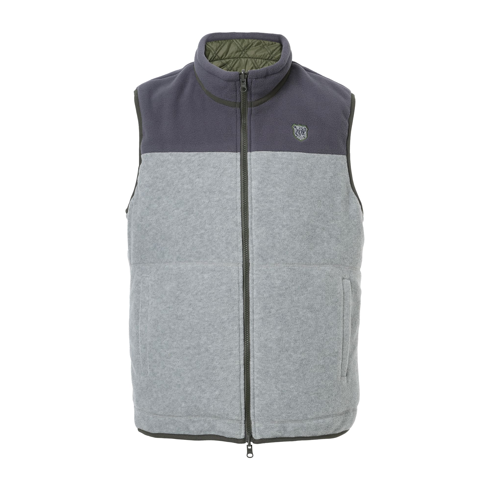 Men's Heiden Taffeta Quilted Reversible Vest, Olive, 071444112