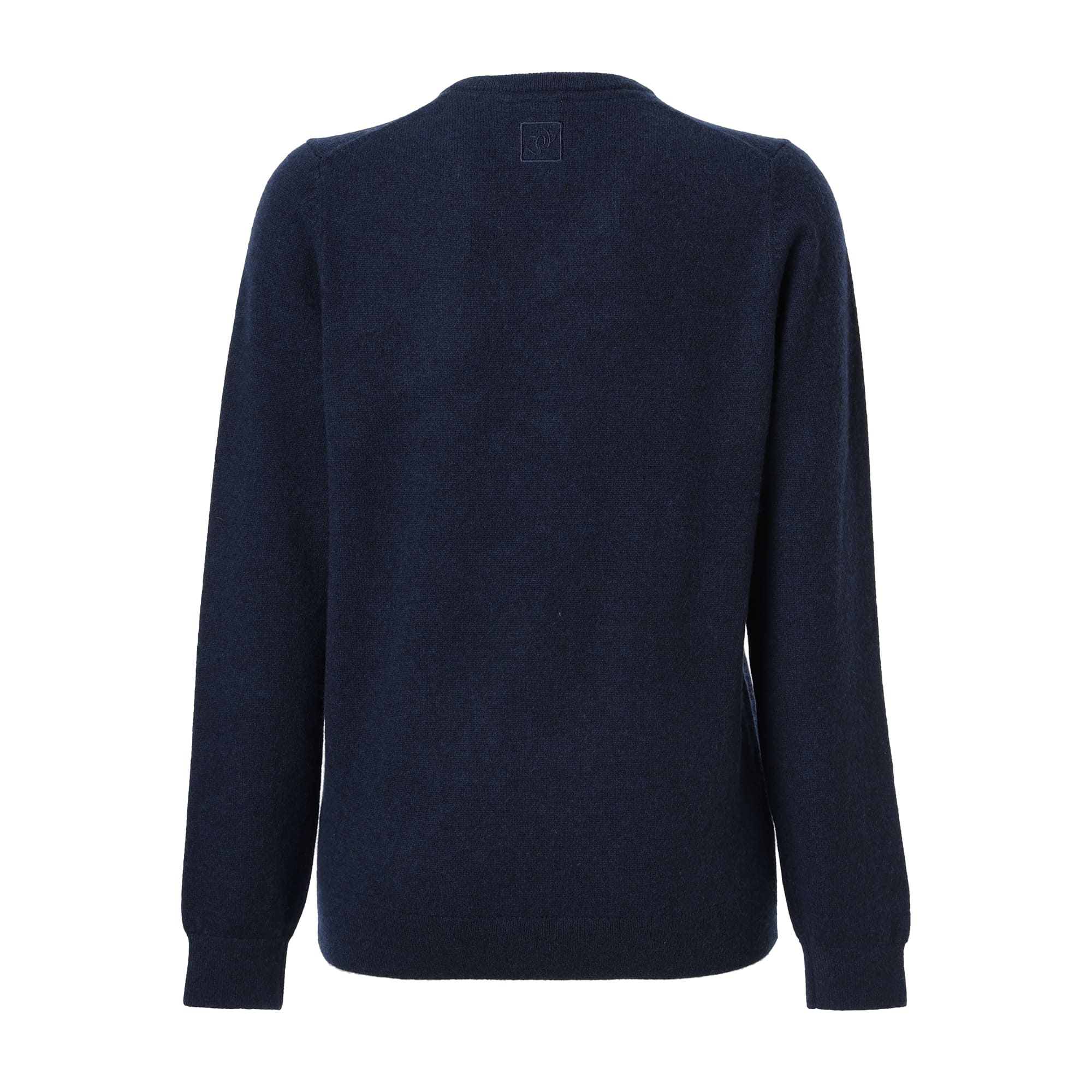 Women's Premium Cashmere Long Sleeve Sweater, Navy, 071644707