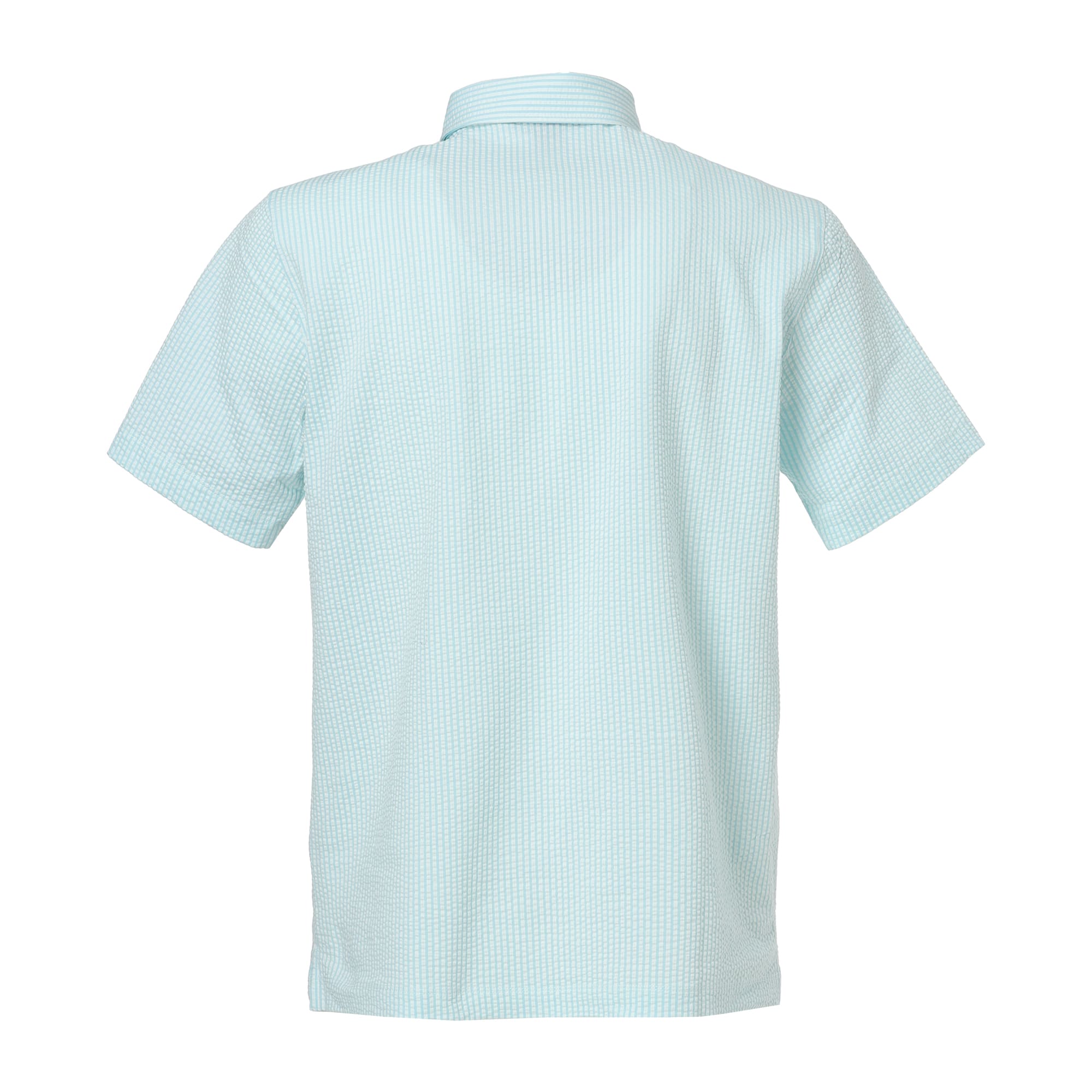 Men's Silky Soccer Jersey Short Sleeve Shirt, Water Blue