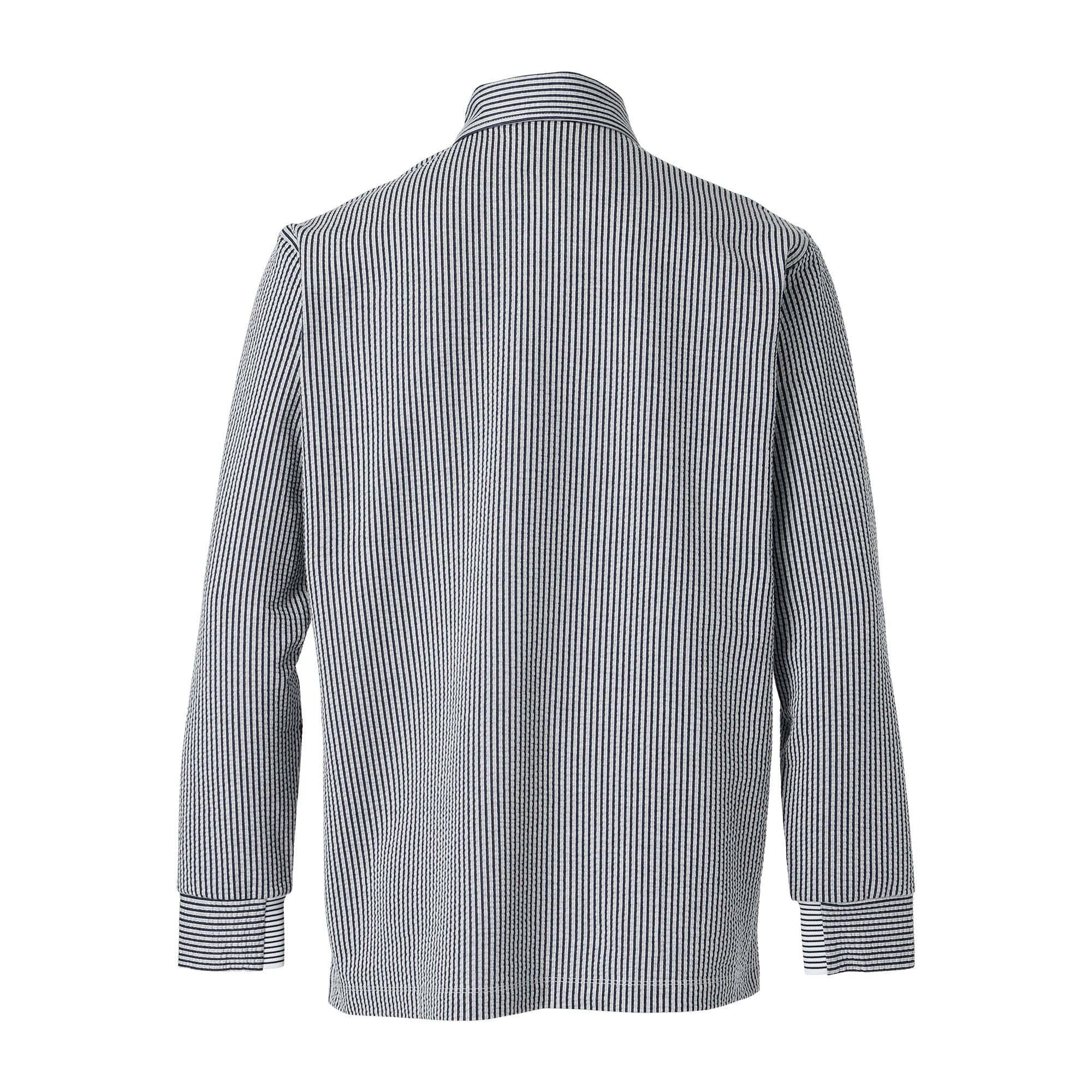 Men's Silky Soccer Jersey Long Sleeve Shirt, Navy