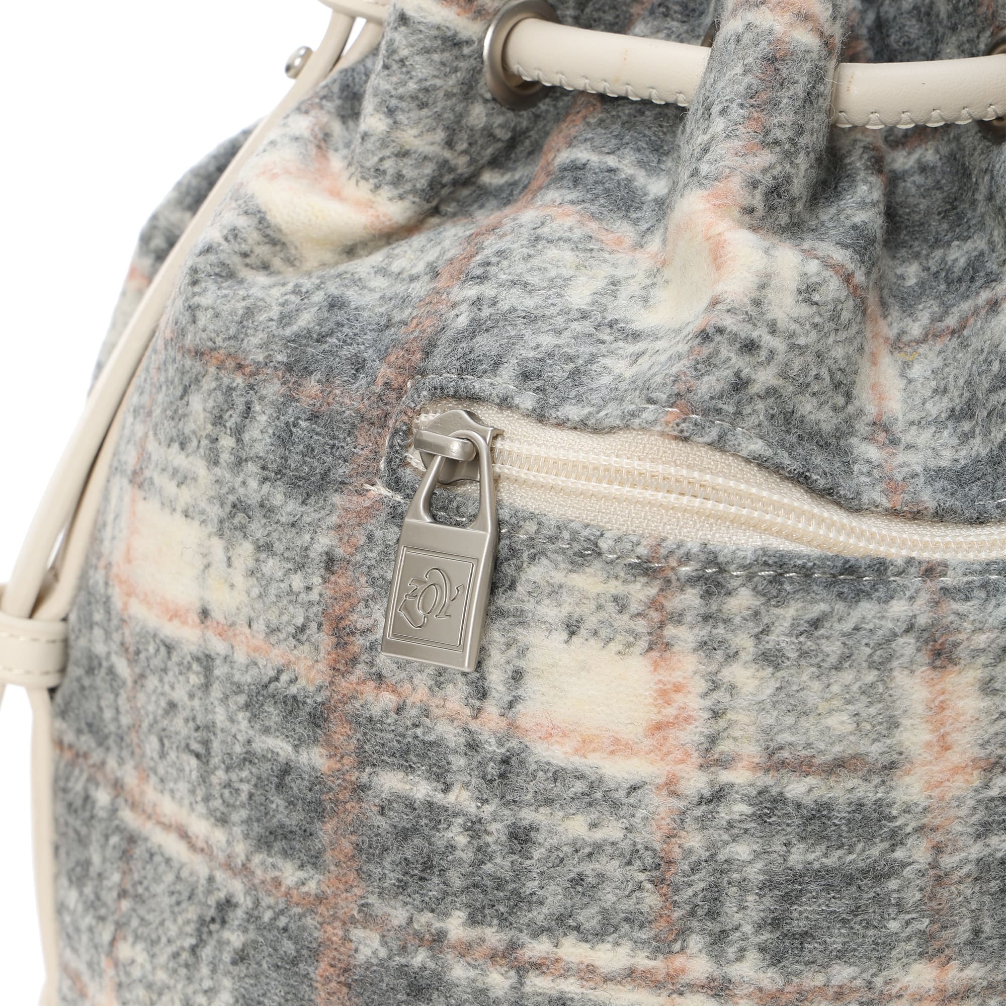 Women's Check Cart Bag Navy