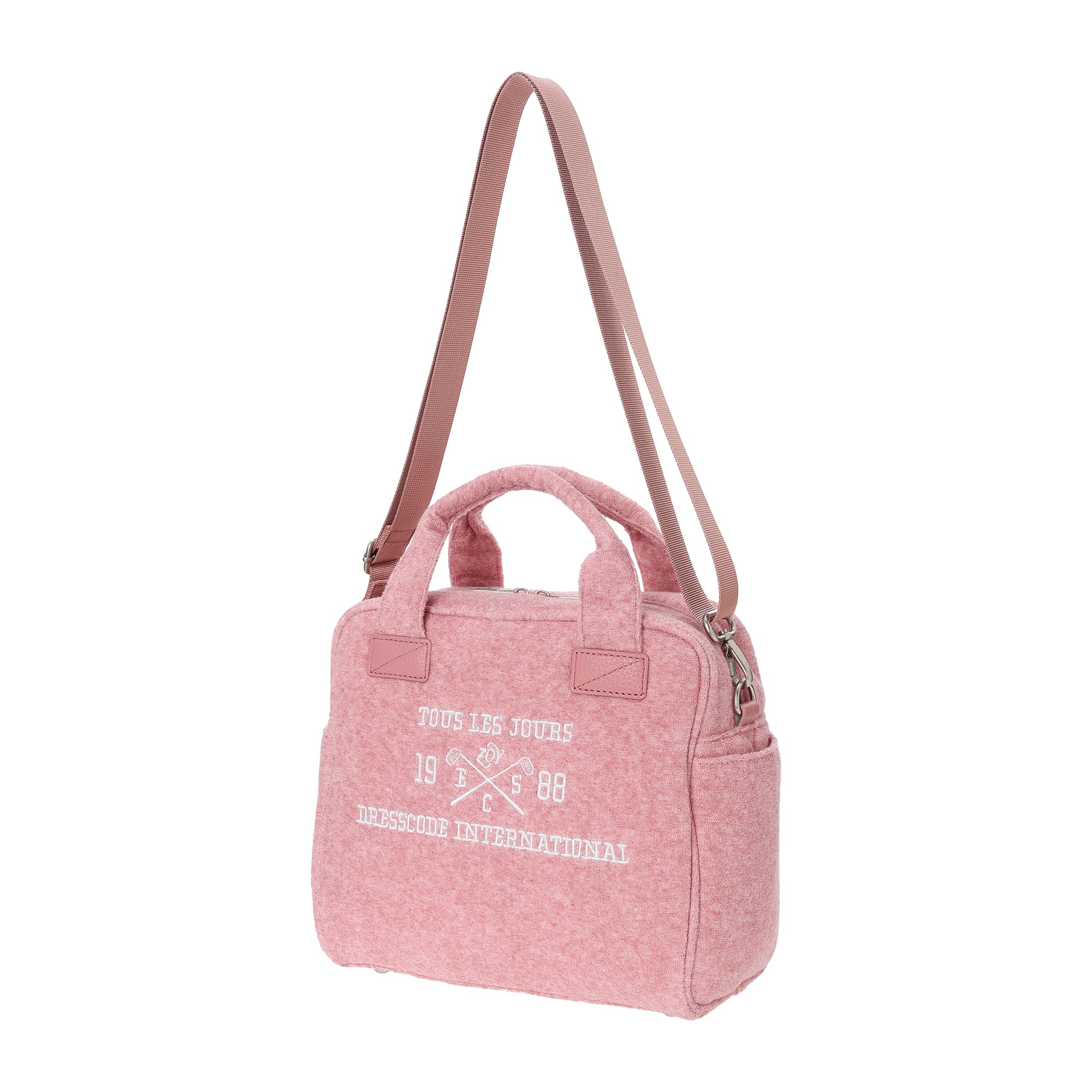 UNISEX メランジオーガニックコットンパイル カートバッグ ストロベリー