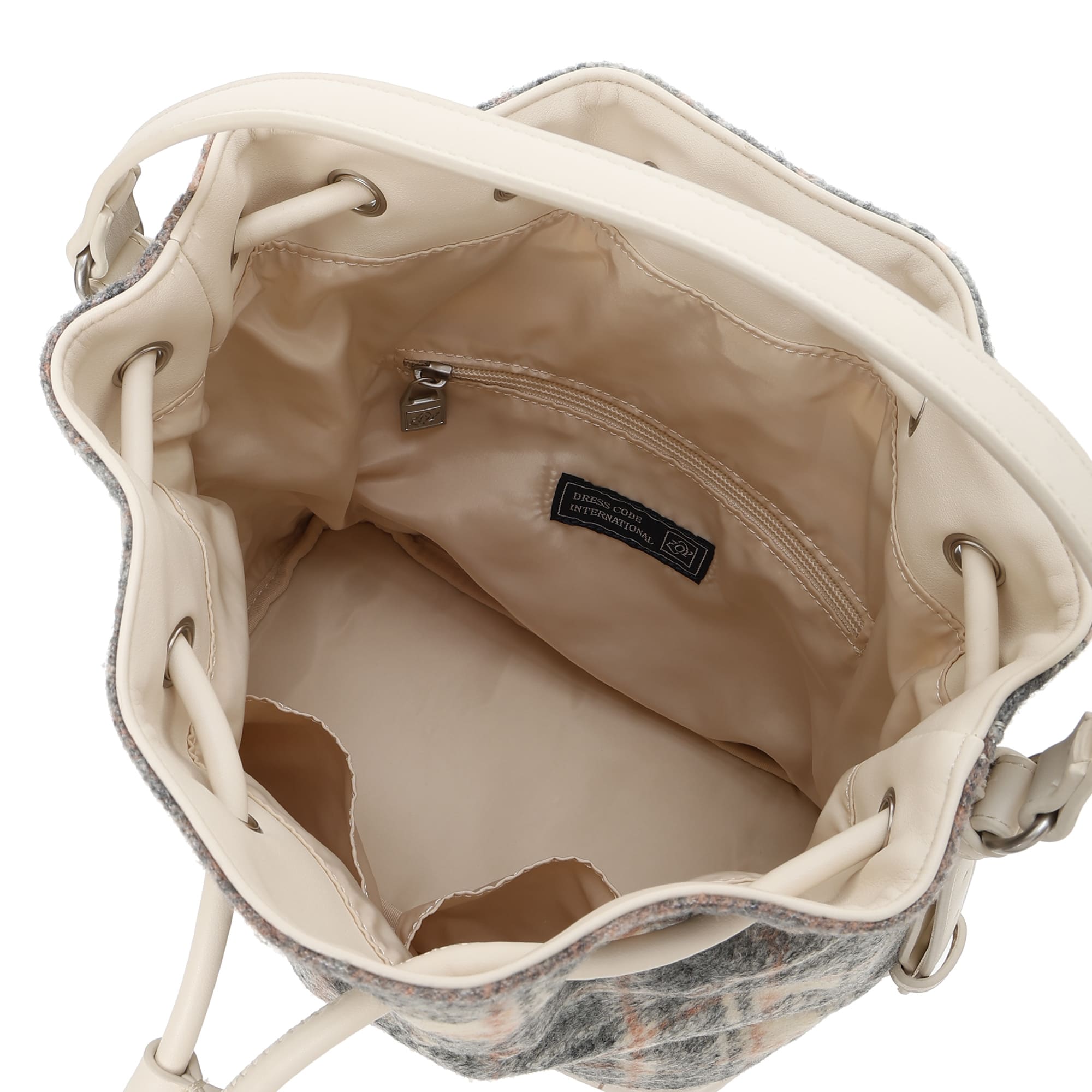 Women's Check Cart Bag Navy