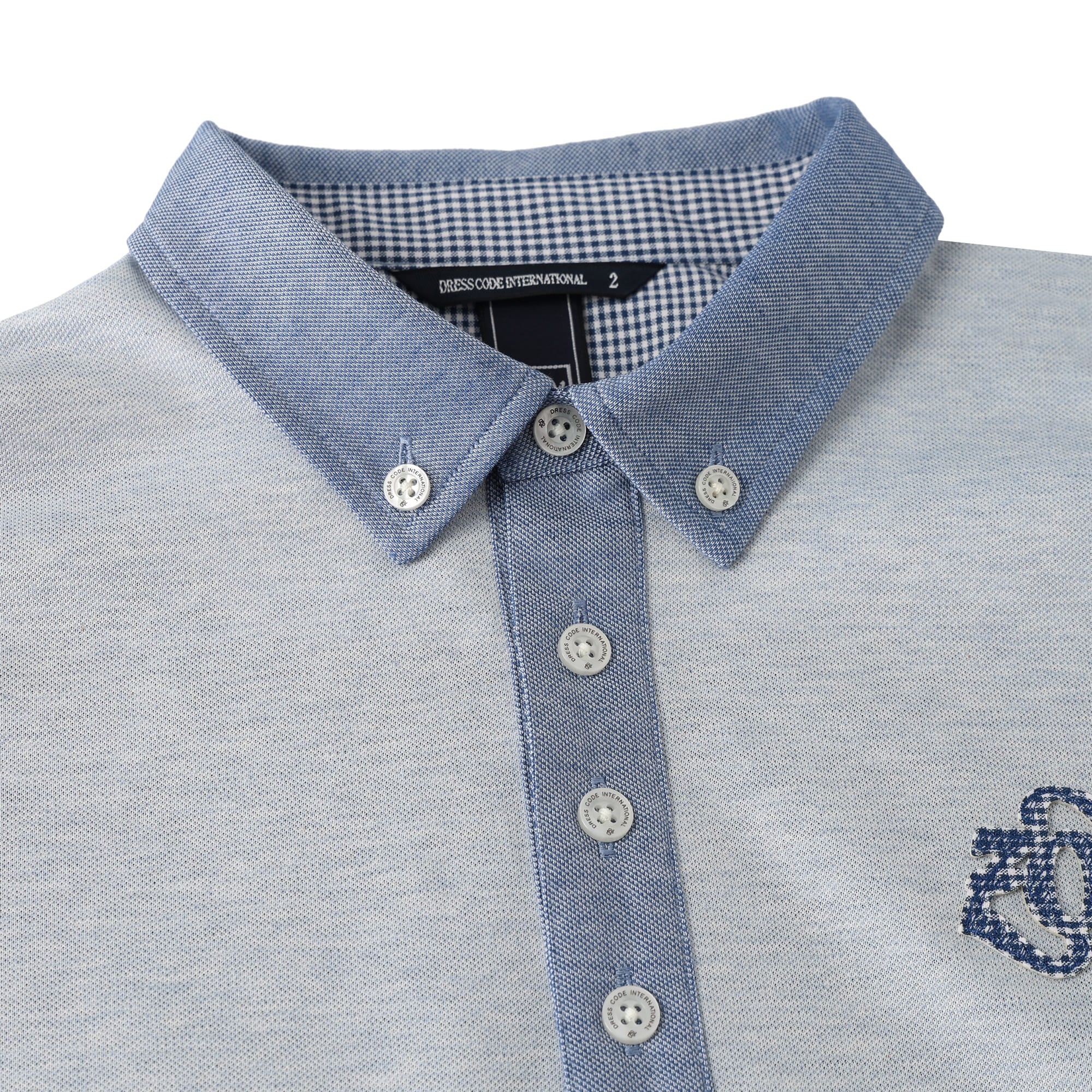 MEN AEGEAN ORGANIC*RENU Pique Short Sleeve Shirt Gray Mix