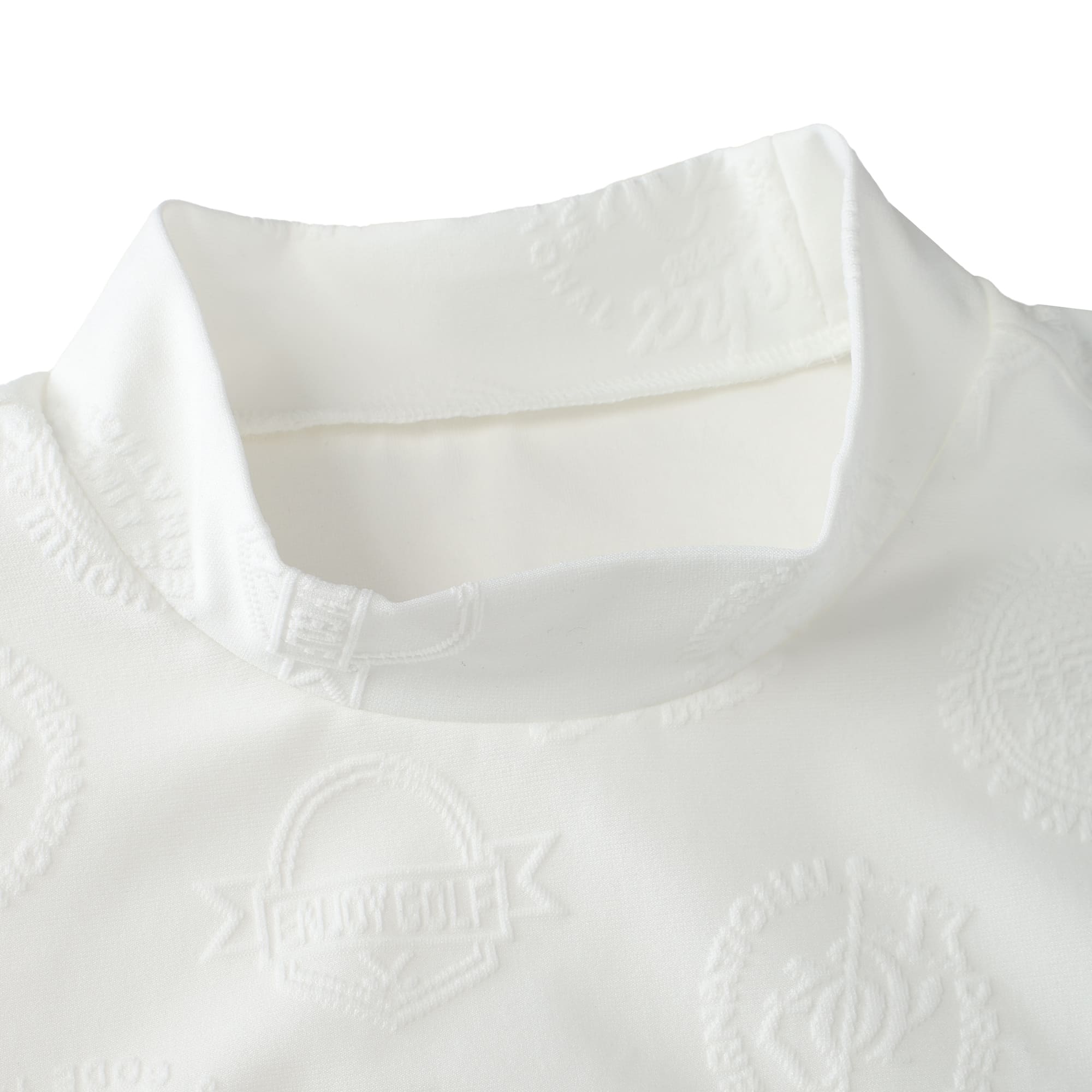 Men's 3D Bear Jersey Long Sleeve Shirt, White