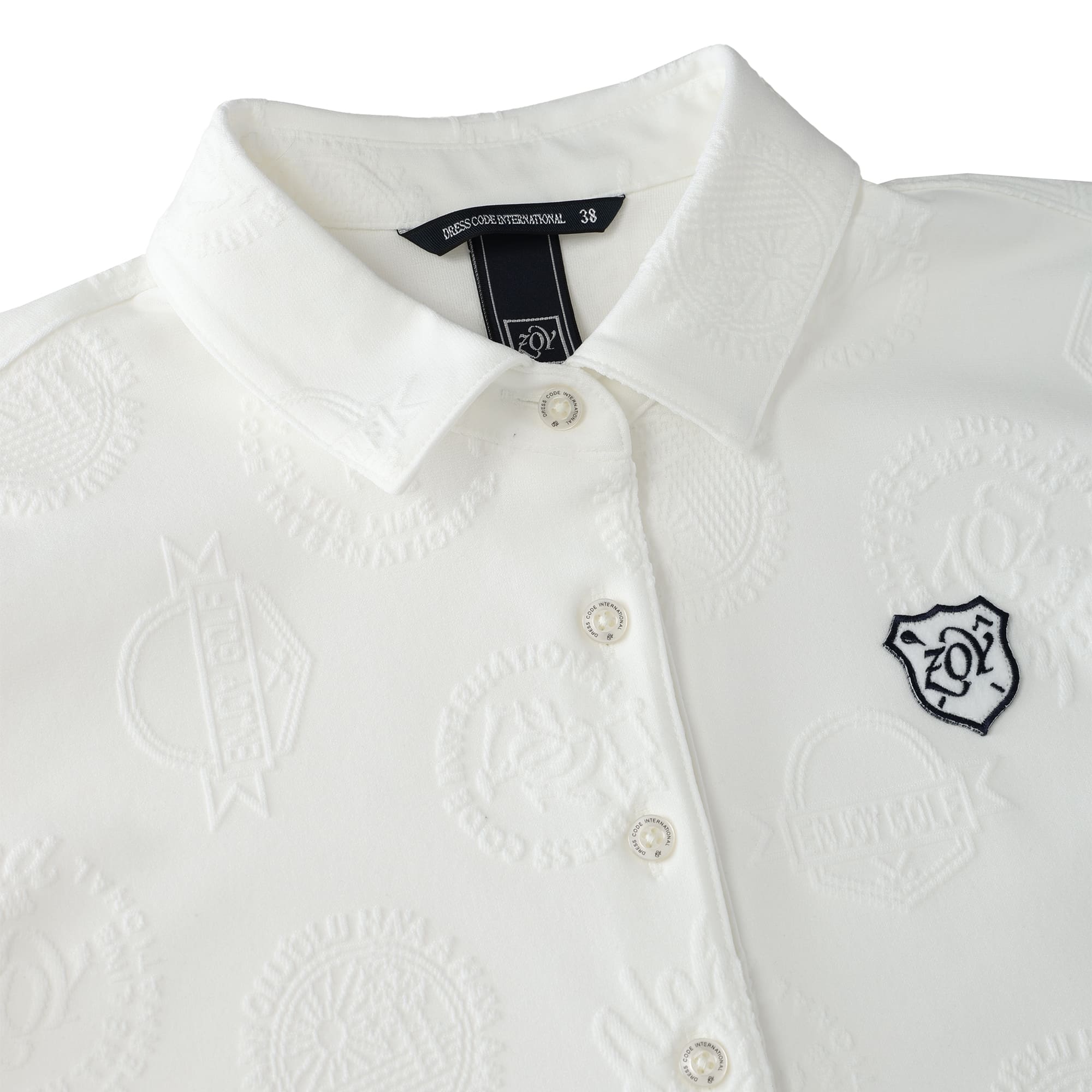 Women's 3D Bear Jersey Short Sleeve Shirt, Navy