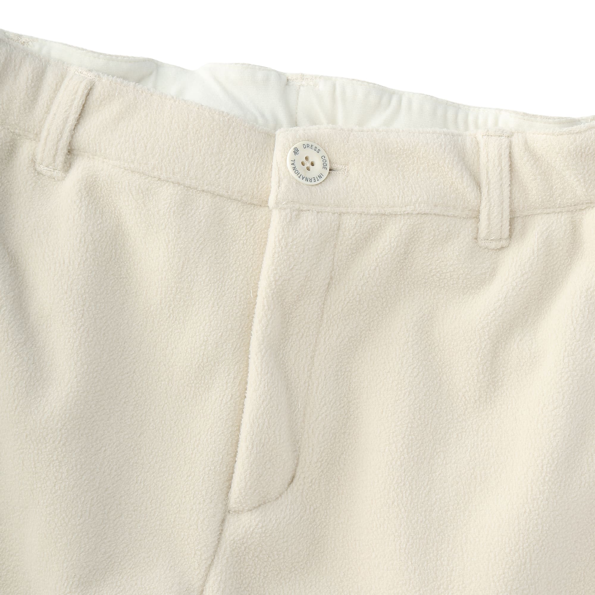 Women's Block Fleece Laminate Long Pants, Cream