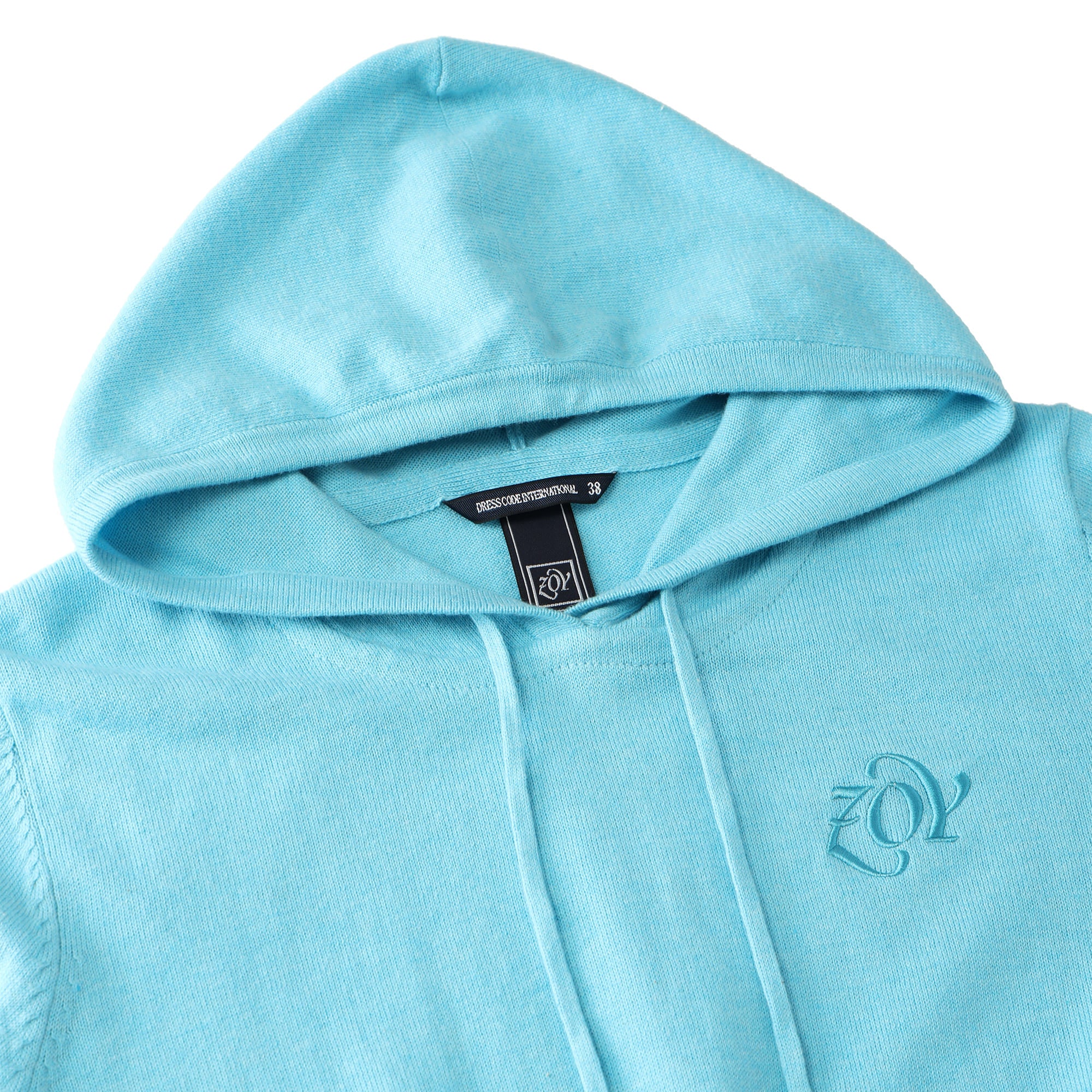 WOMEN MELANGE COTTON 長袖セーター グレー