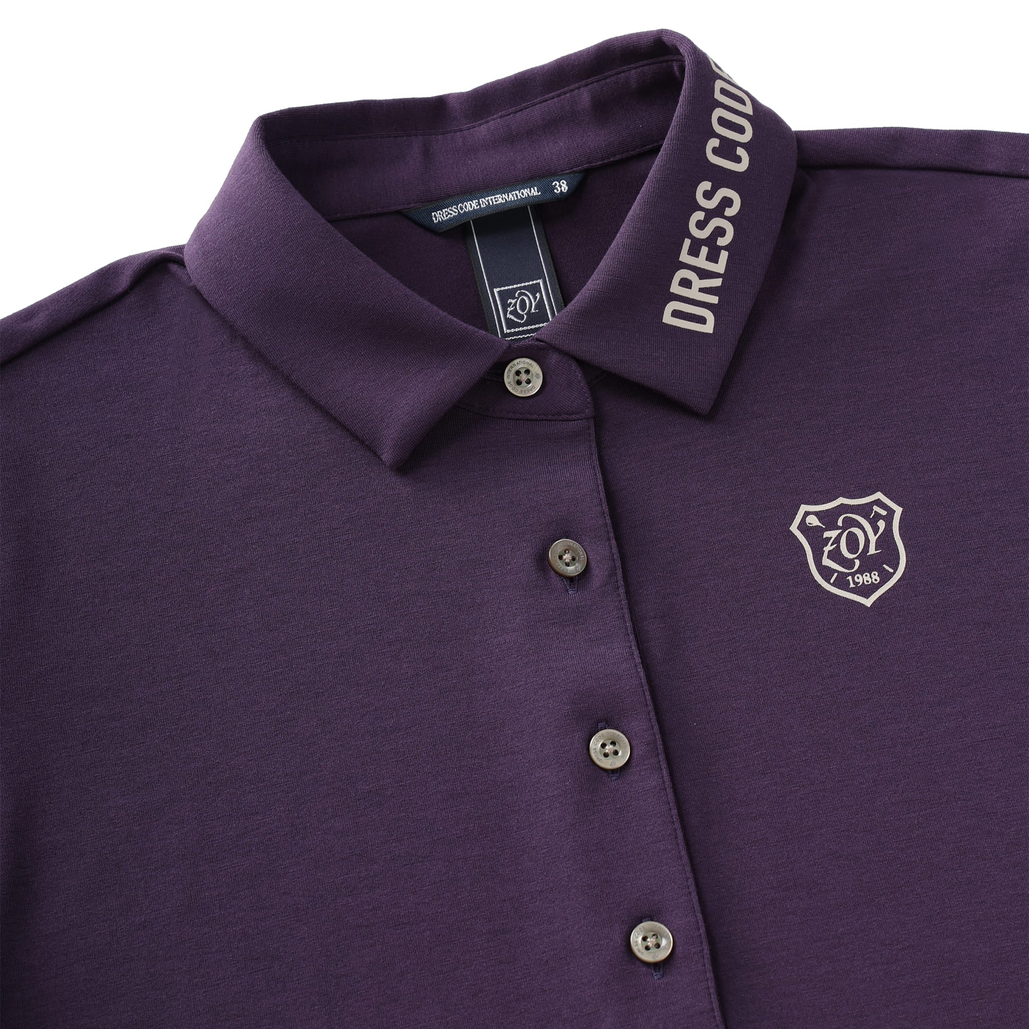 WOMEN ストレッチジャージー 半袖シャツ ディープマリン