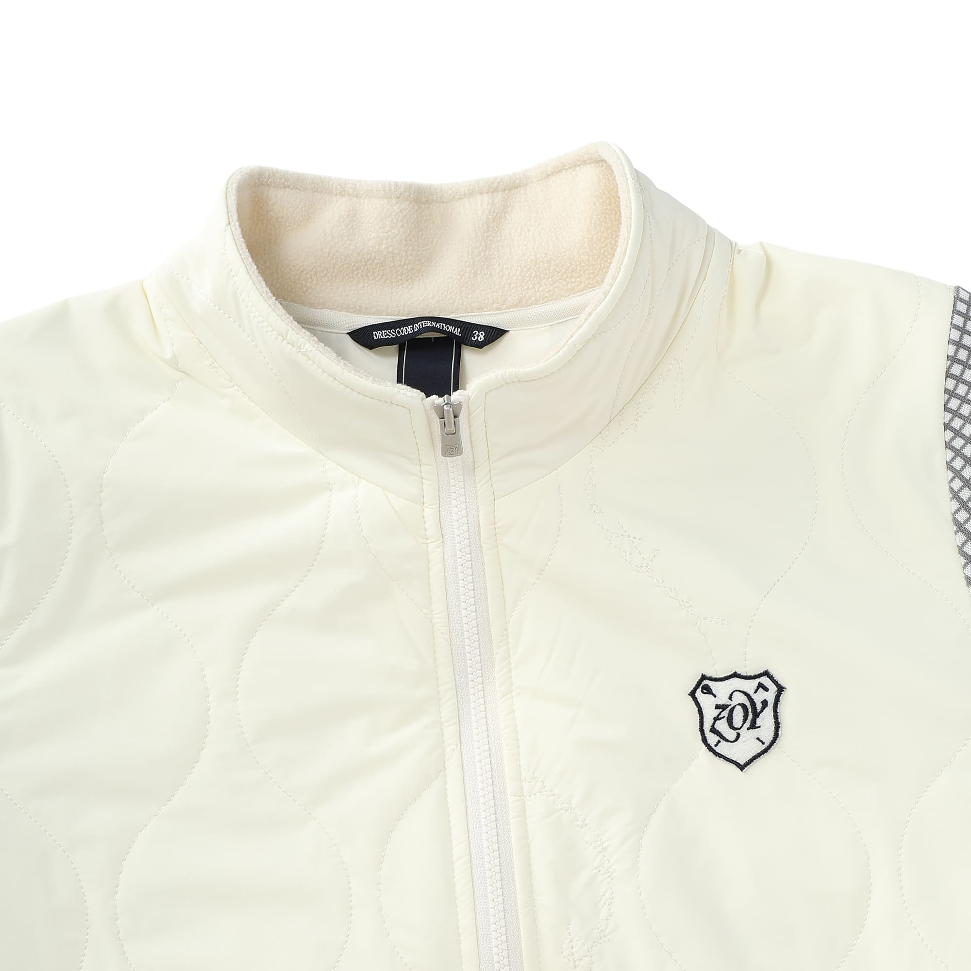 WOMEN グラフチェックWJQ ニットブルゾン ホワイト