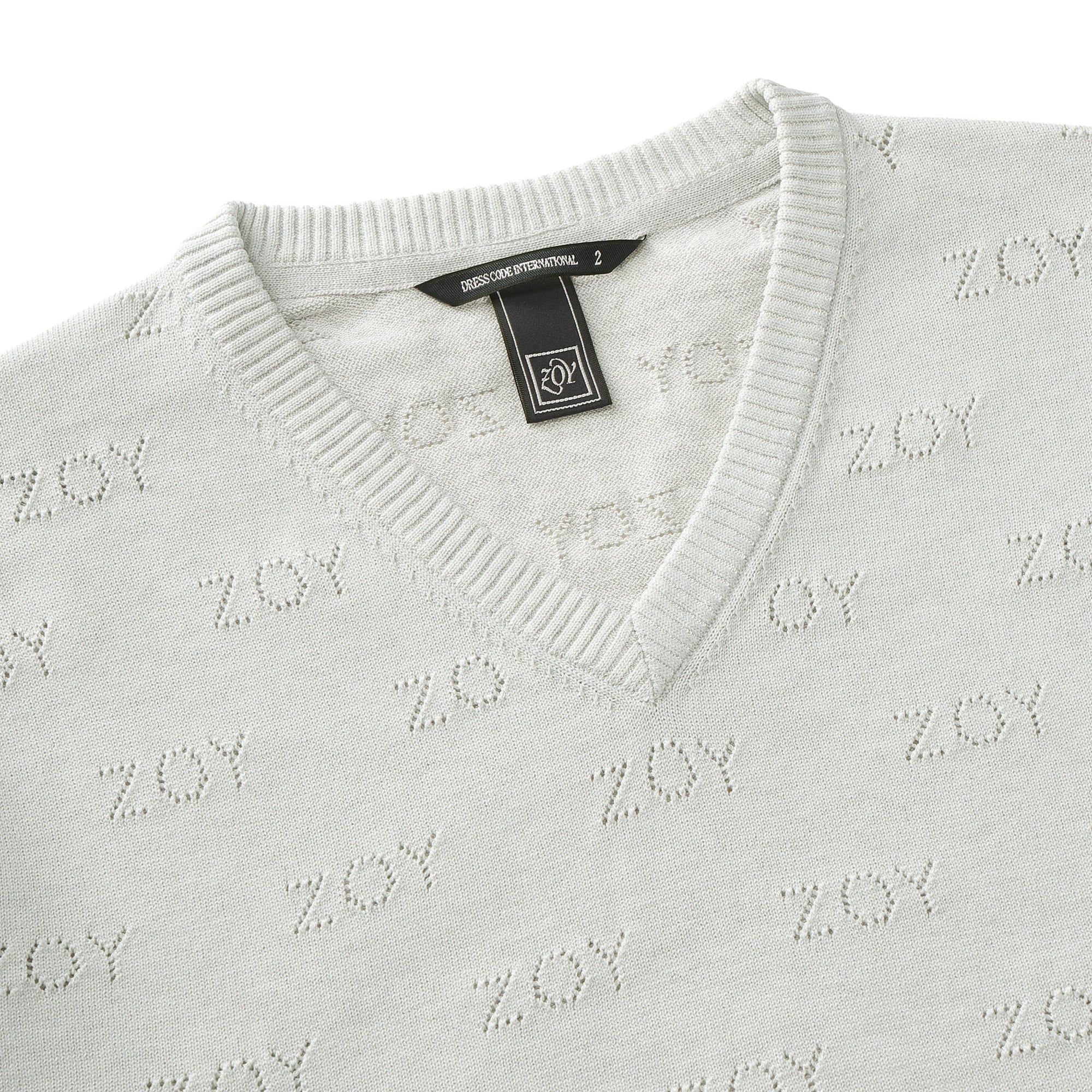 MEN ZOYアイレット天竺プレーティング 長袖セーター グレープ