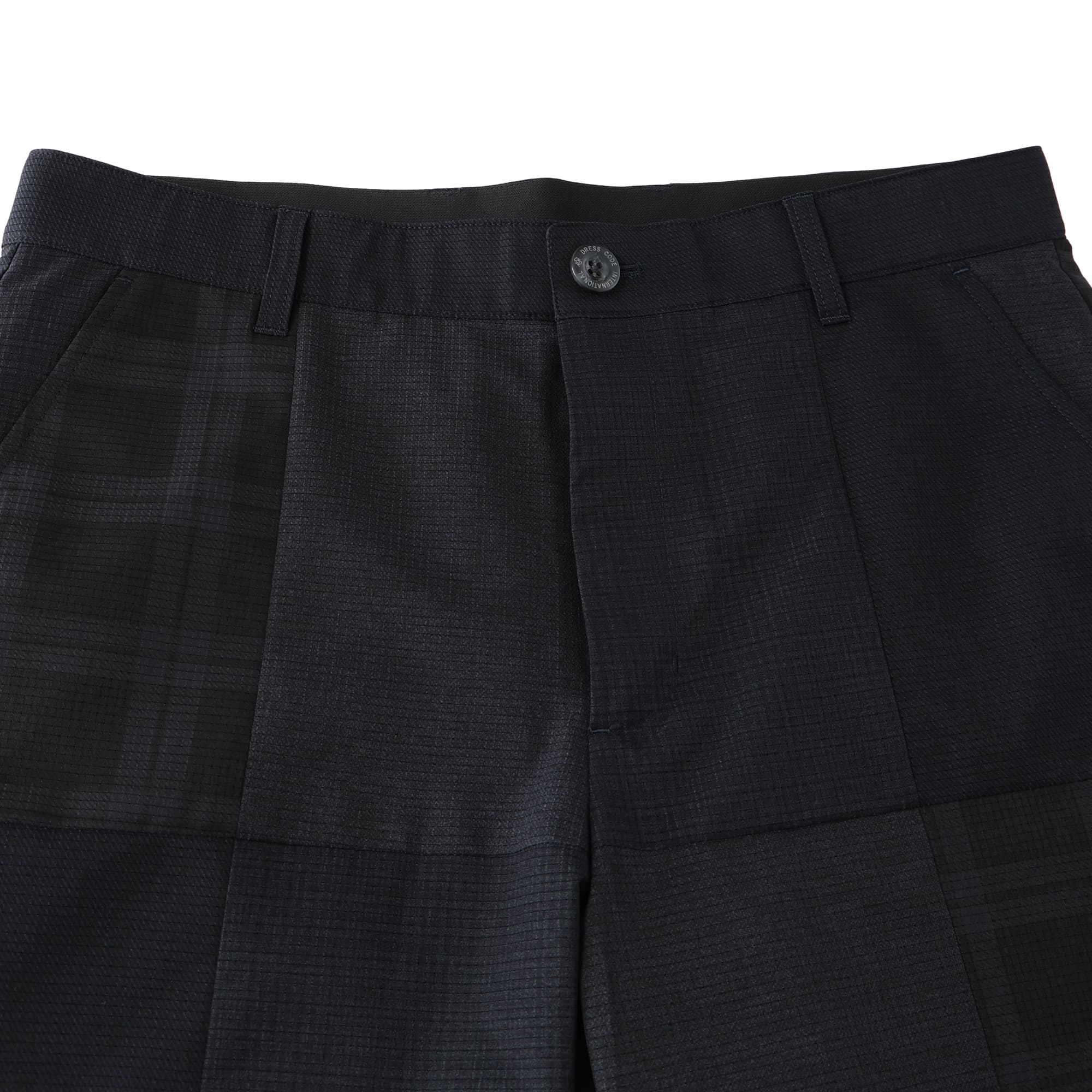 MEN COOLDOTSパッチワーク ショートパンツ フェイドネイビー