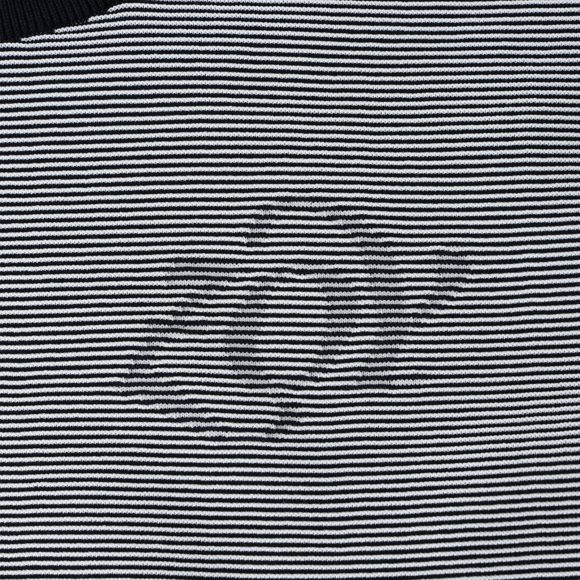 Men's Bicolor Garter Long Sleeve Sweater in Navy and White