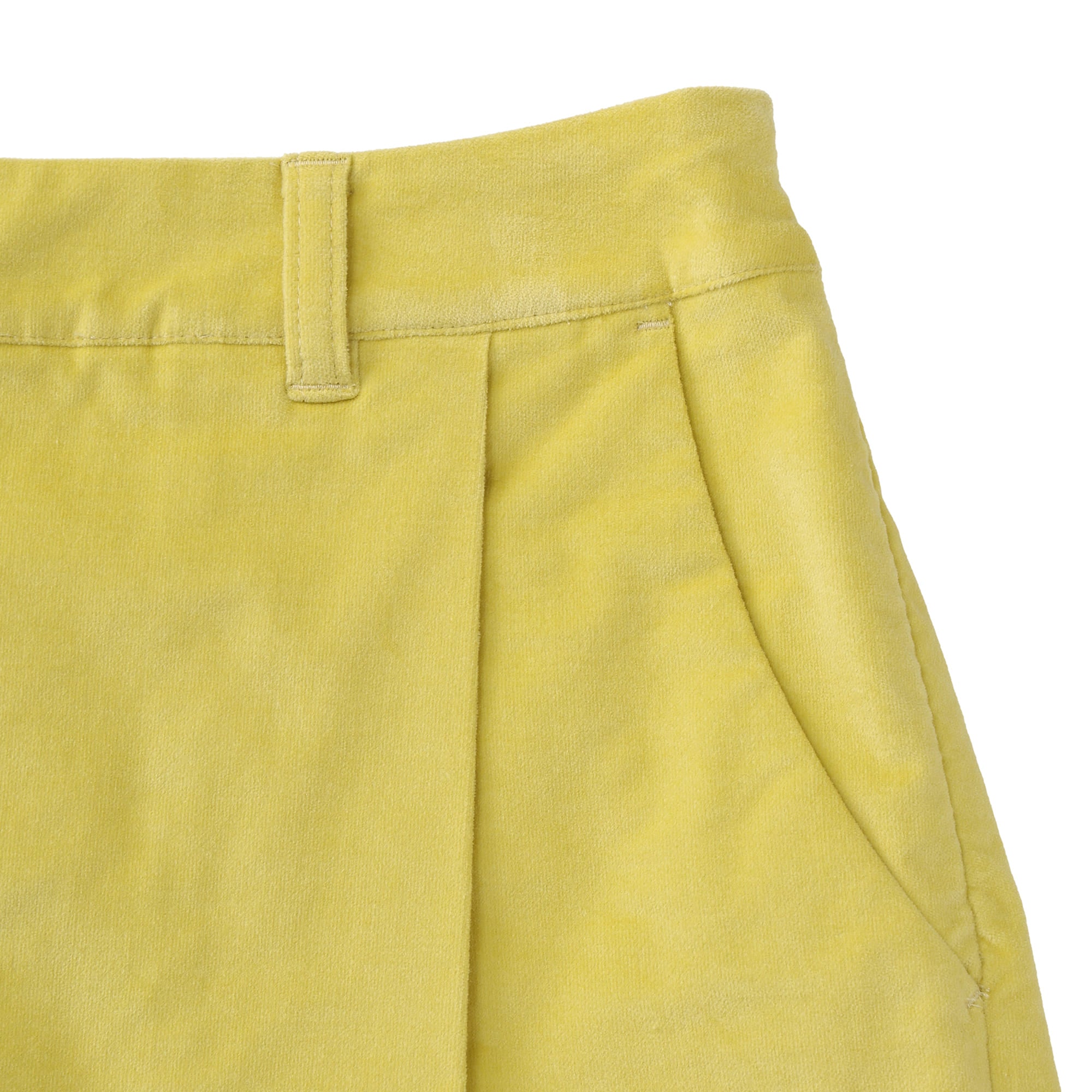 WOMEN COTTON velvetteen キュロット イエロー
