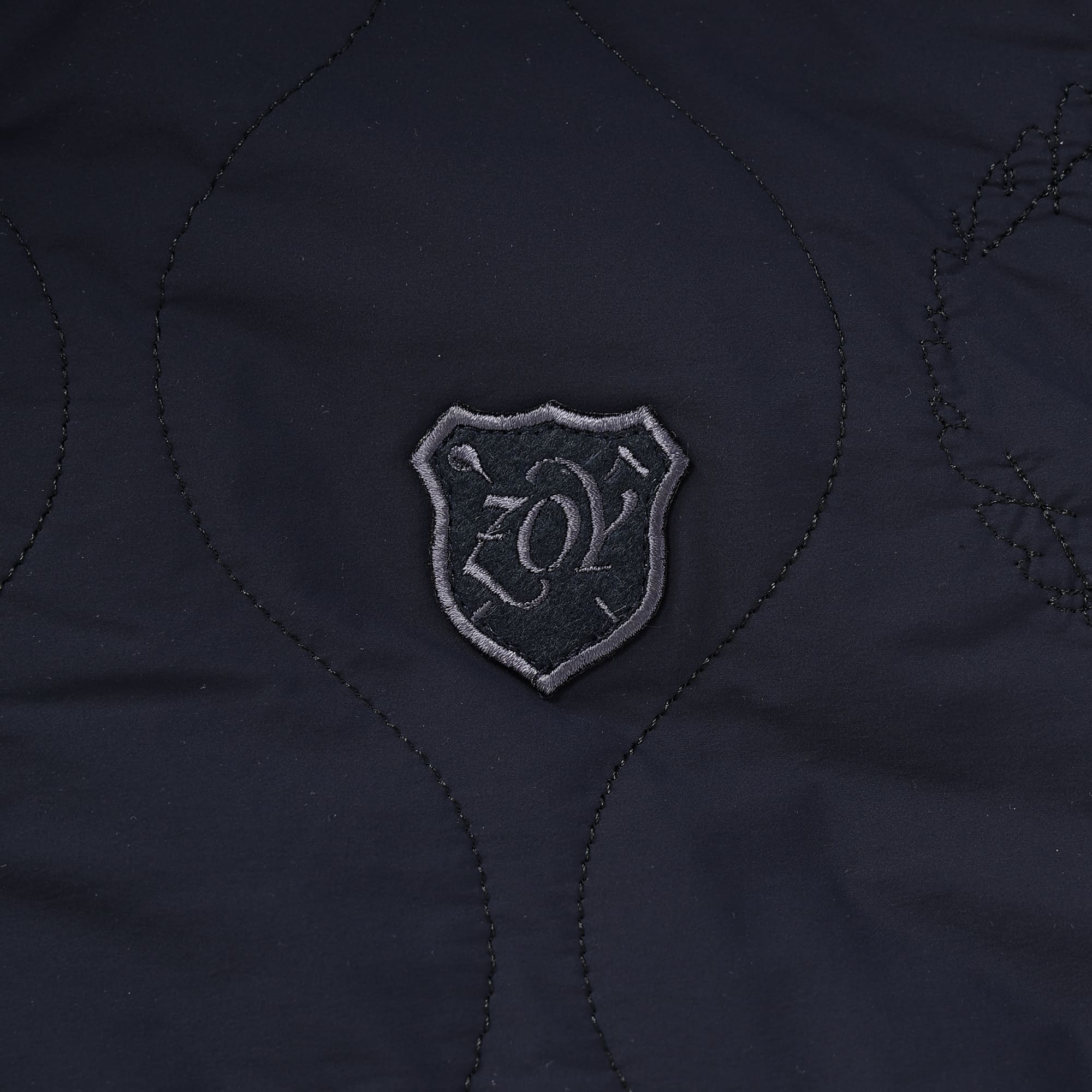 Men's Stretch Taffeta Quilted Padded Vest, Navy