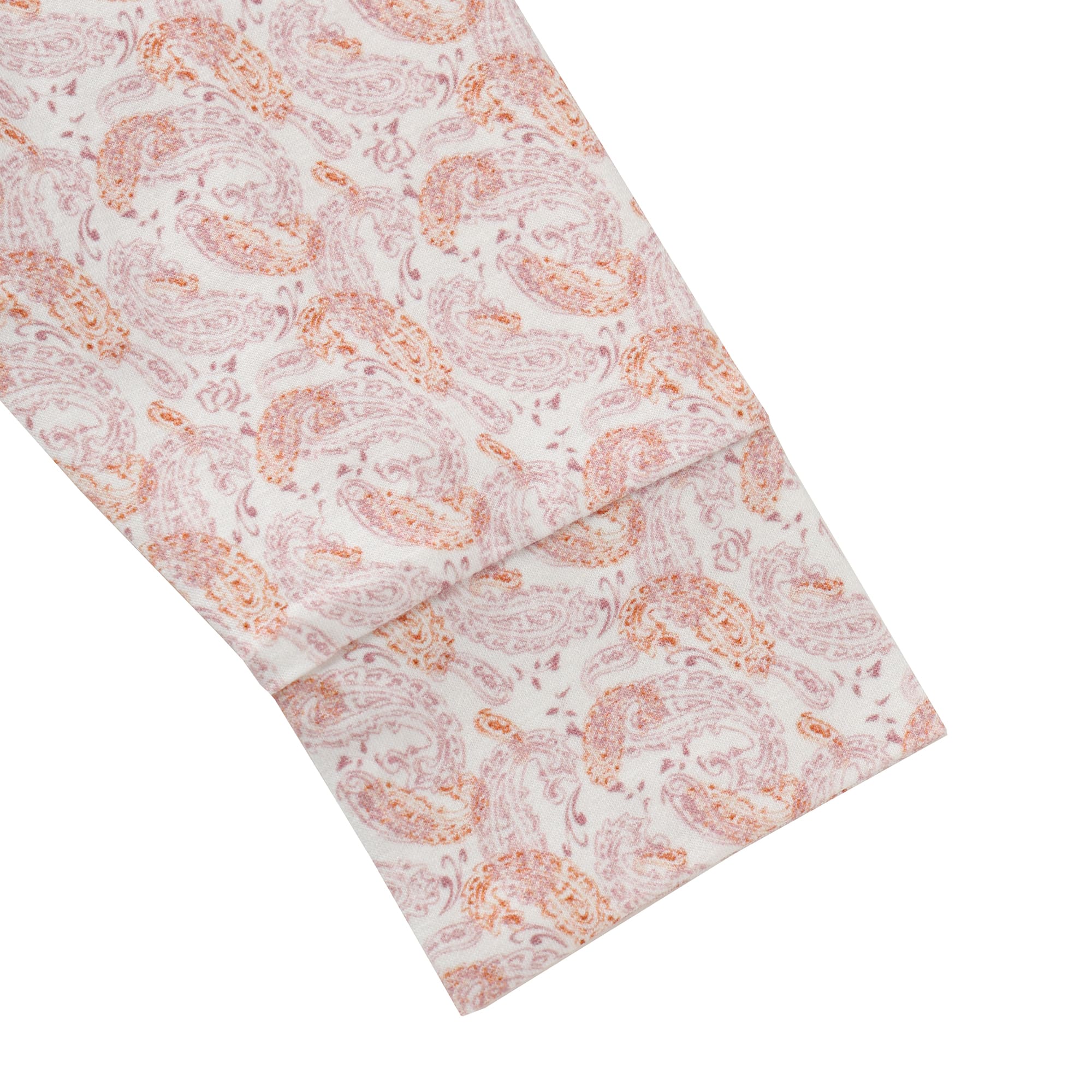 WOMEN ステンシルペイズリープリント 長袖シャツ グレー