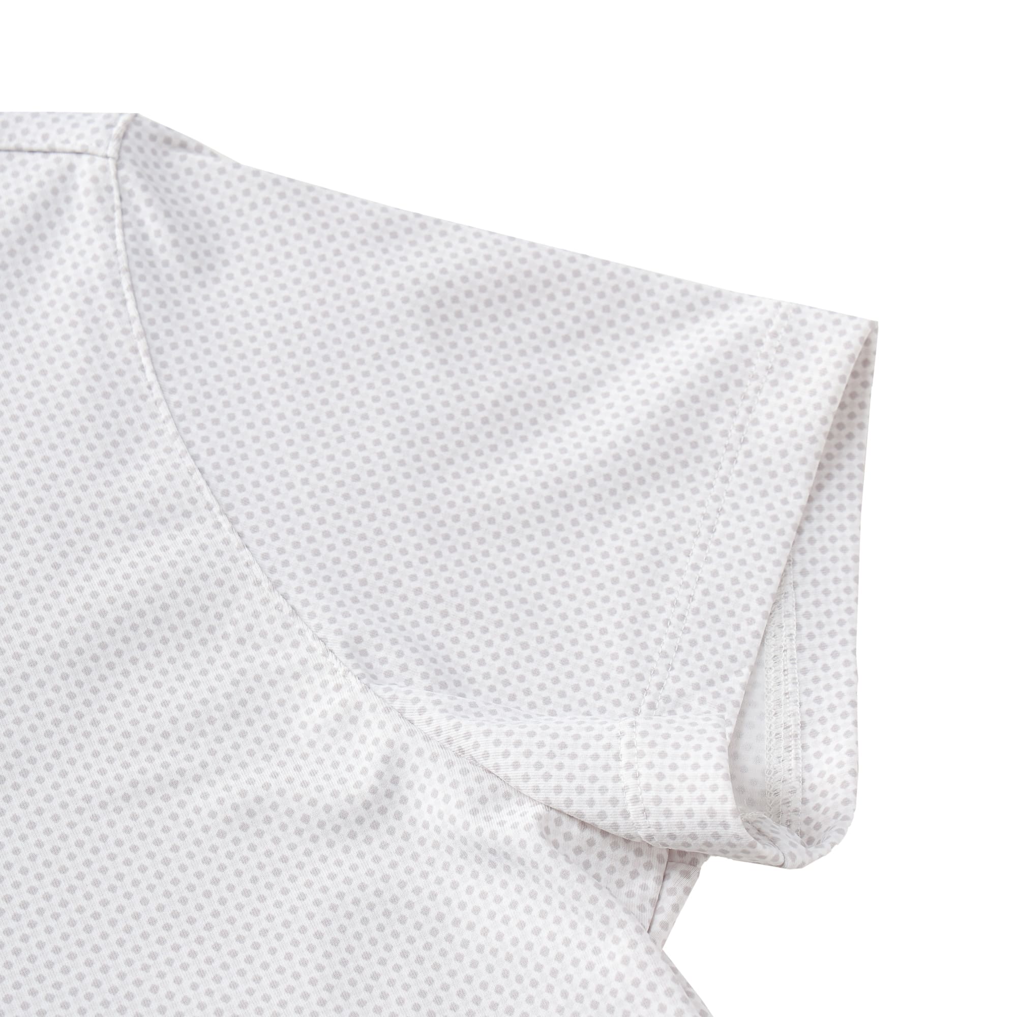 Women's Micro Dot Short Sleeve Polo Shirt in Sax