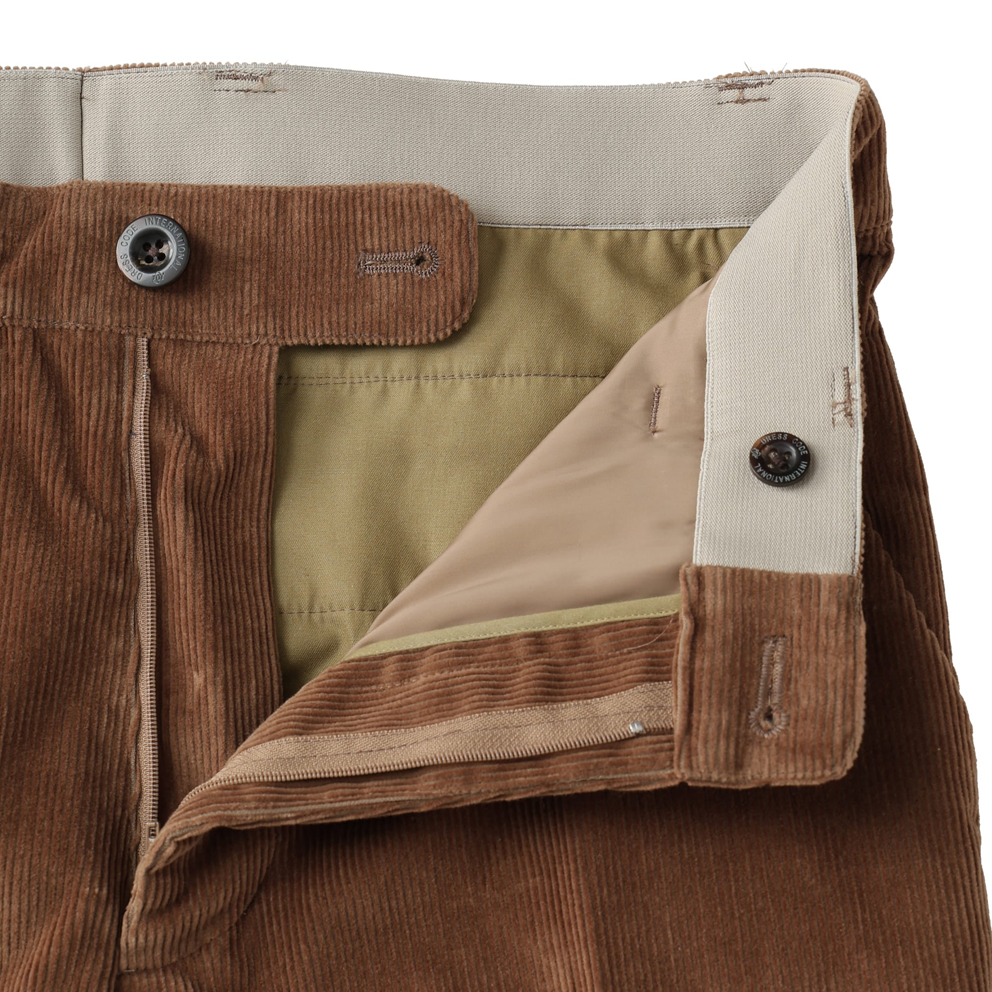 MEN ウールコーデュロイ ロングパンツ ダークスレイト