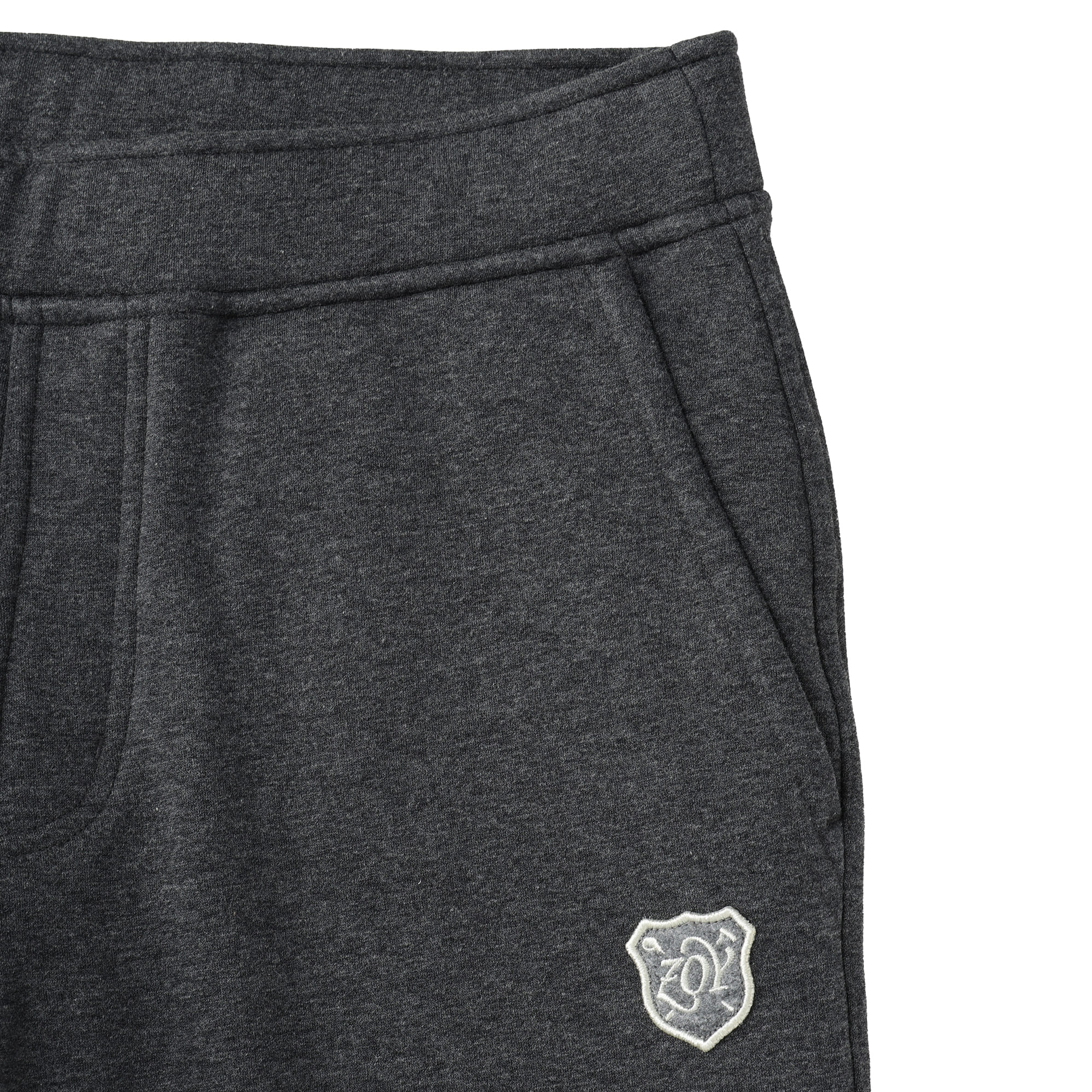 MEN LONG-STAPLE COTTON BOMBER スウェットパンツ チャコール