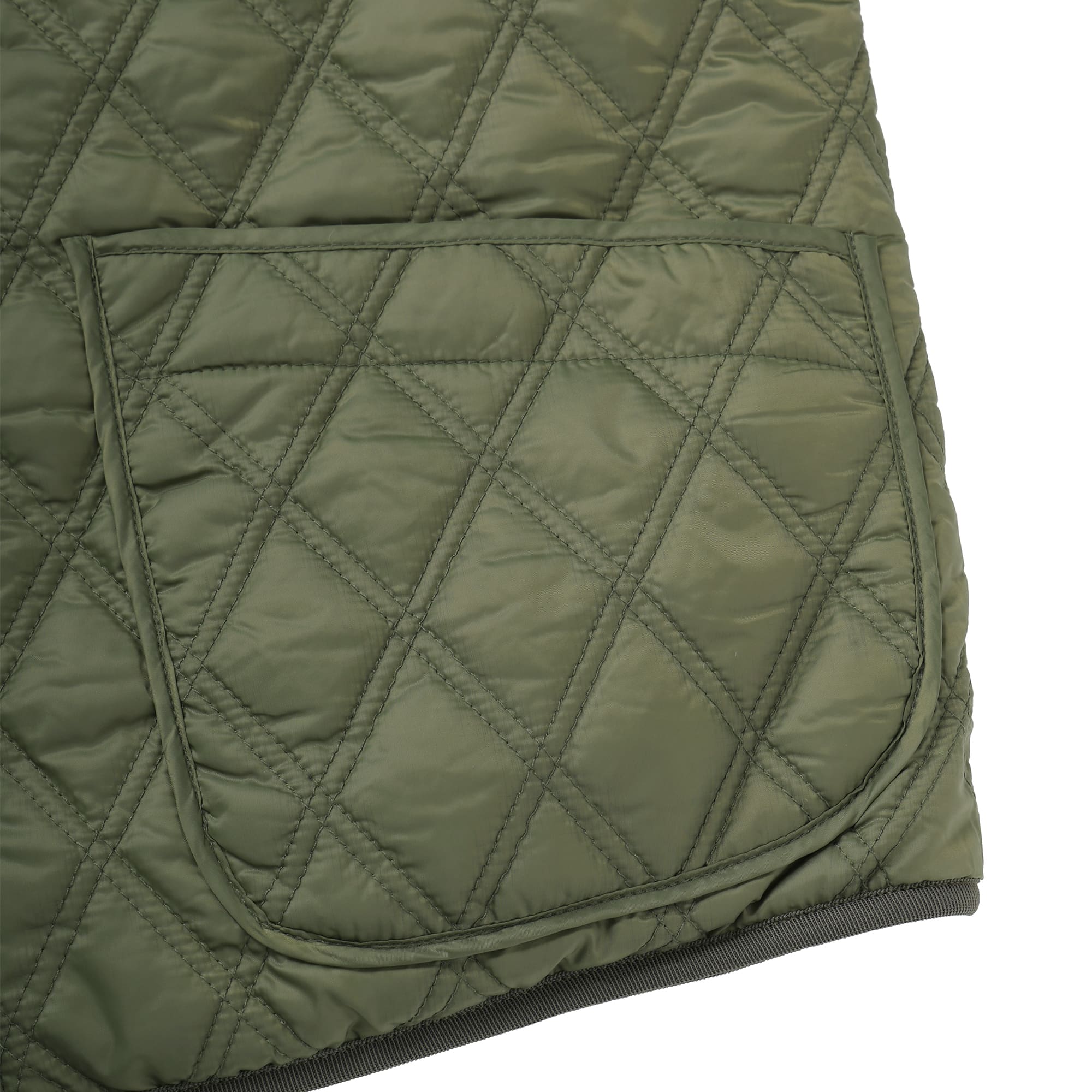Men's Heiden Taffeta Quilted Reversible Vest, Olive, 071444112