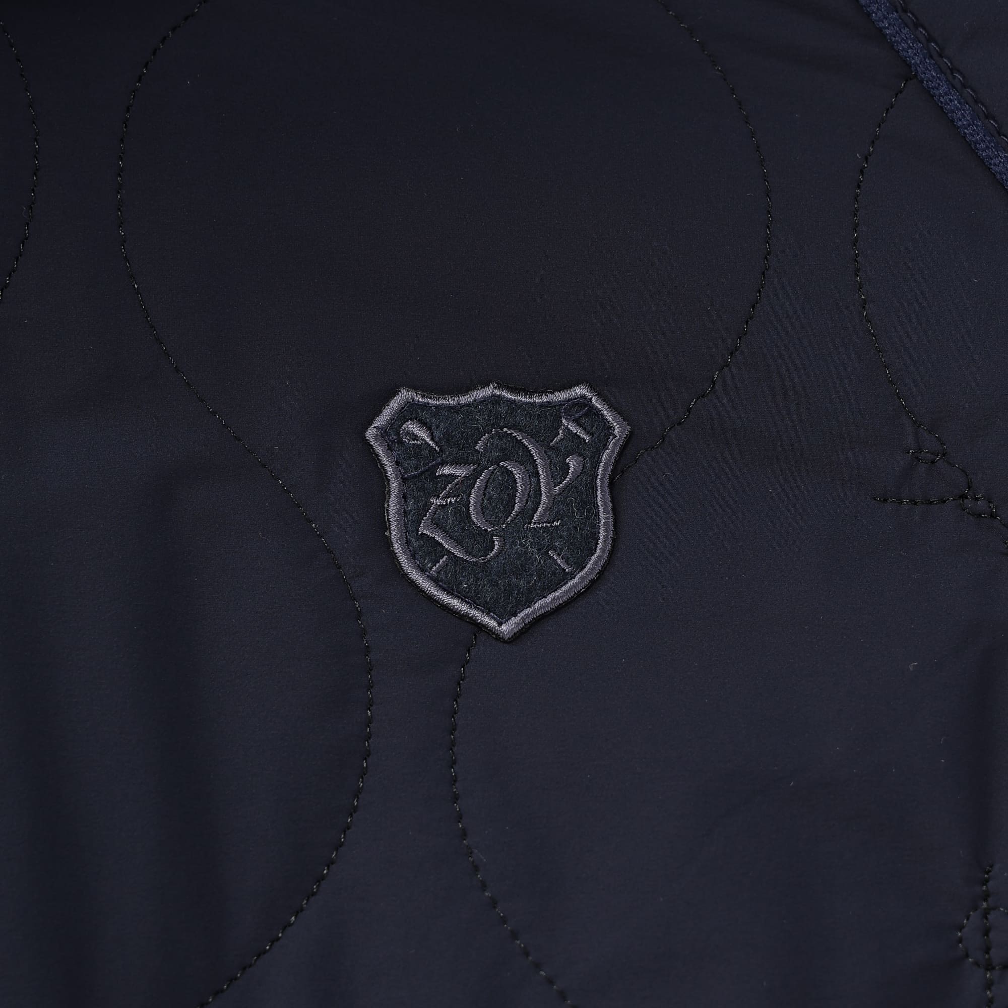 UNISEX Stretch Taffeta Quilted Sneed Jacket Navy